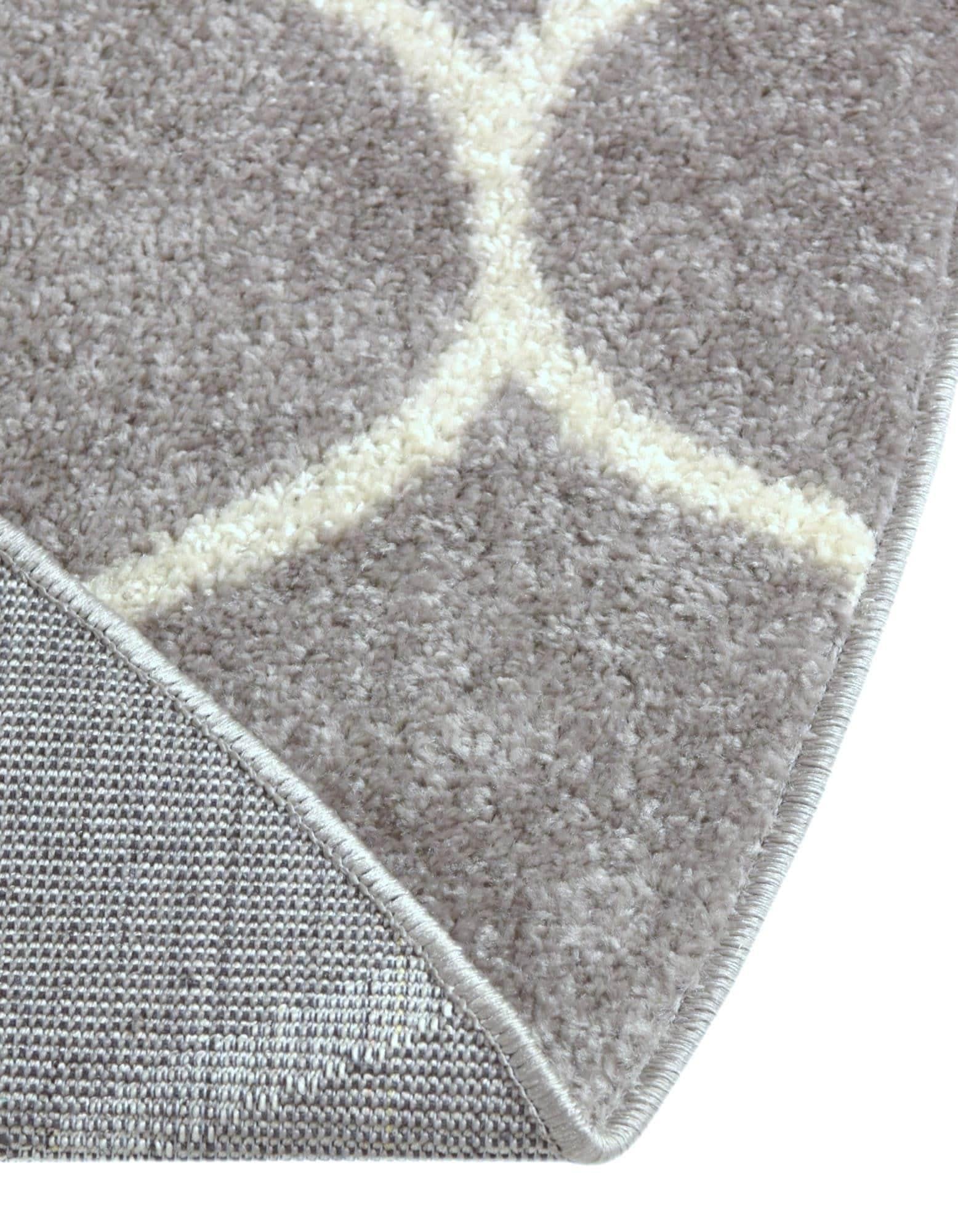 Unique Loom 7' 10 x 10' 0 Trellis Frieze Rounded Light Gray Area Rug
