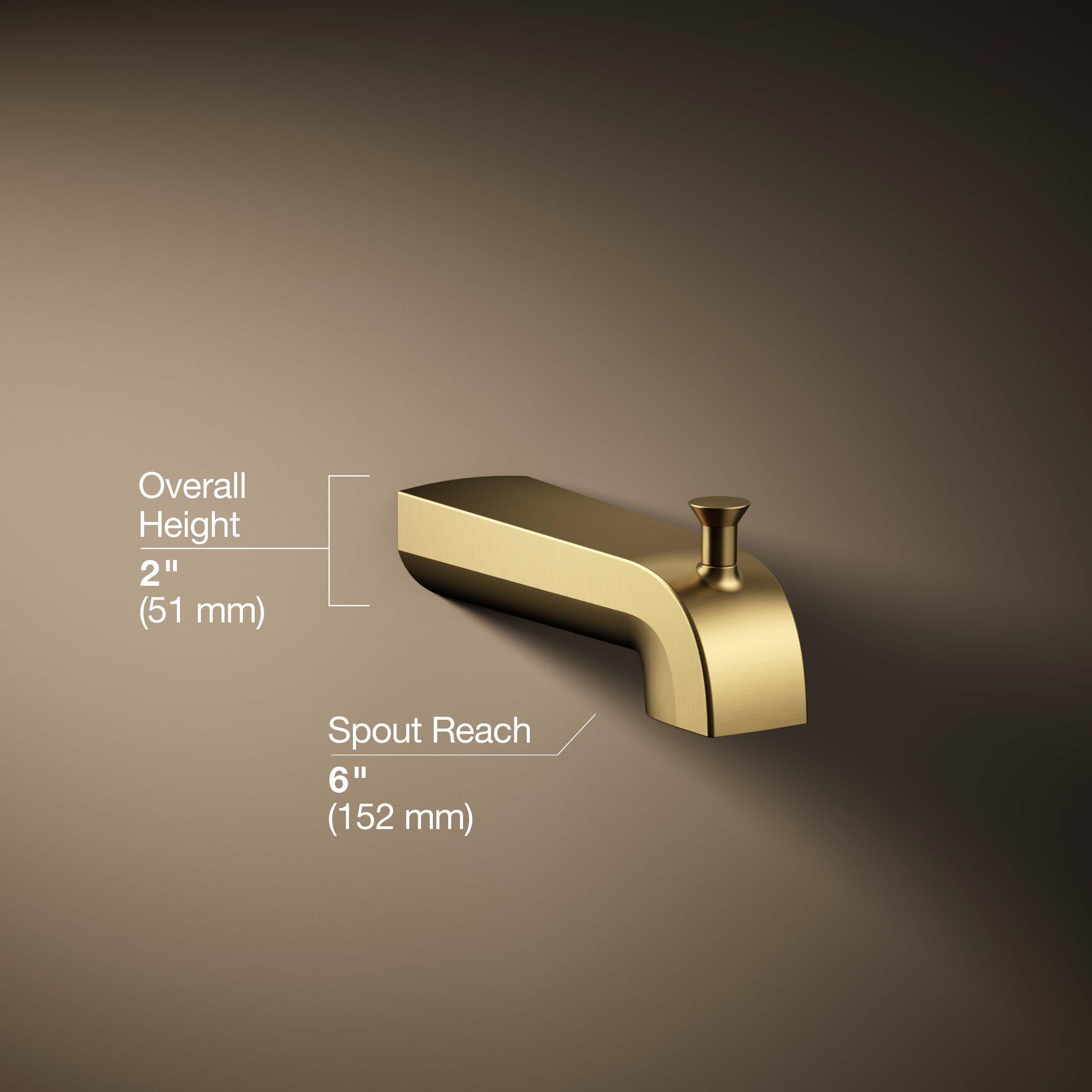 Pitch Wall-Mount Diverter Bath Spout