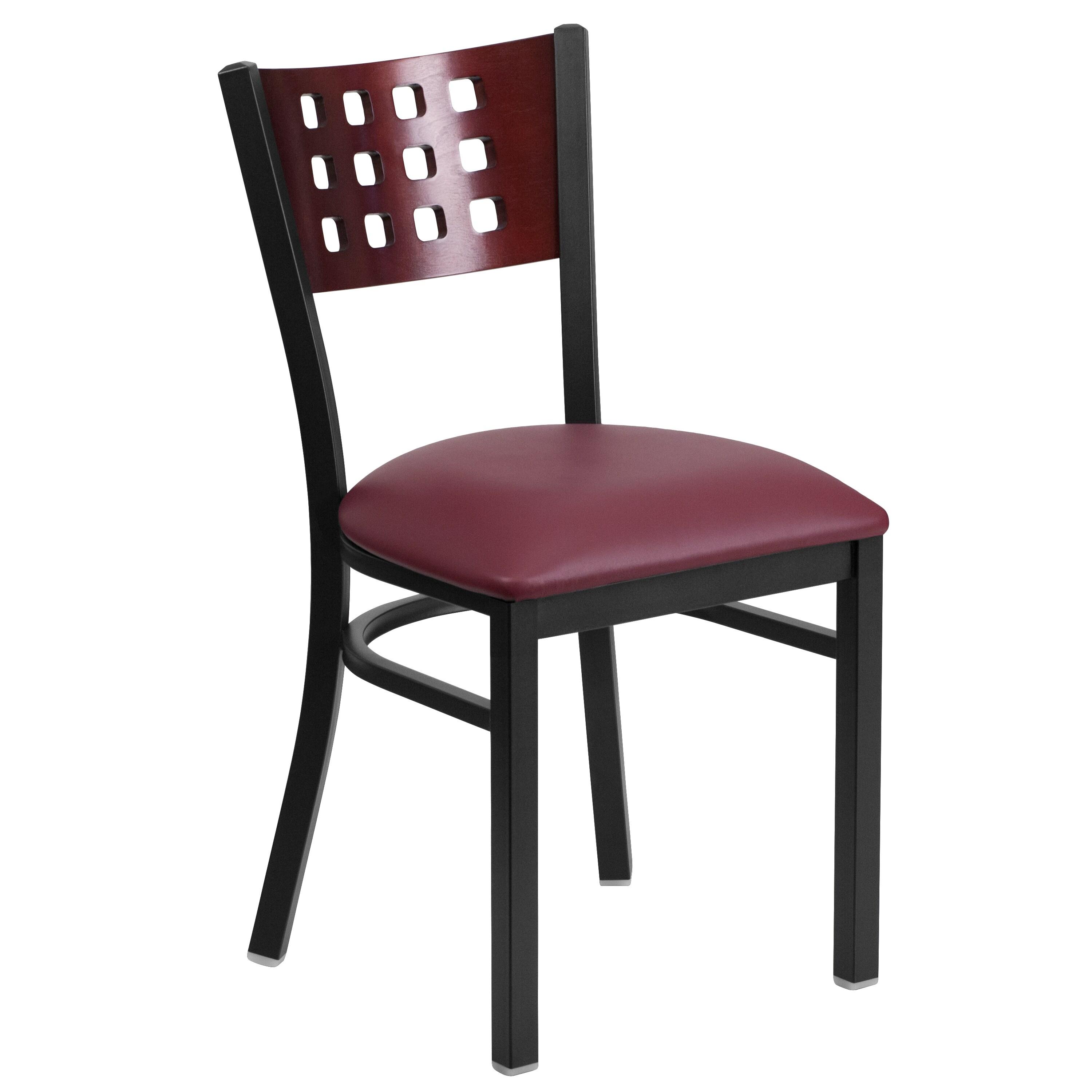 Elea Modern Solid Back Side Upholstered Dining Chair