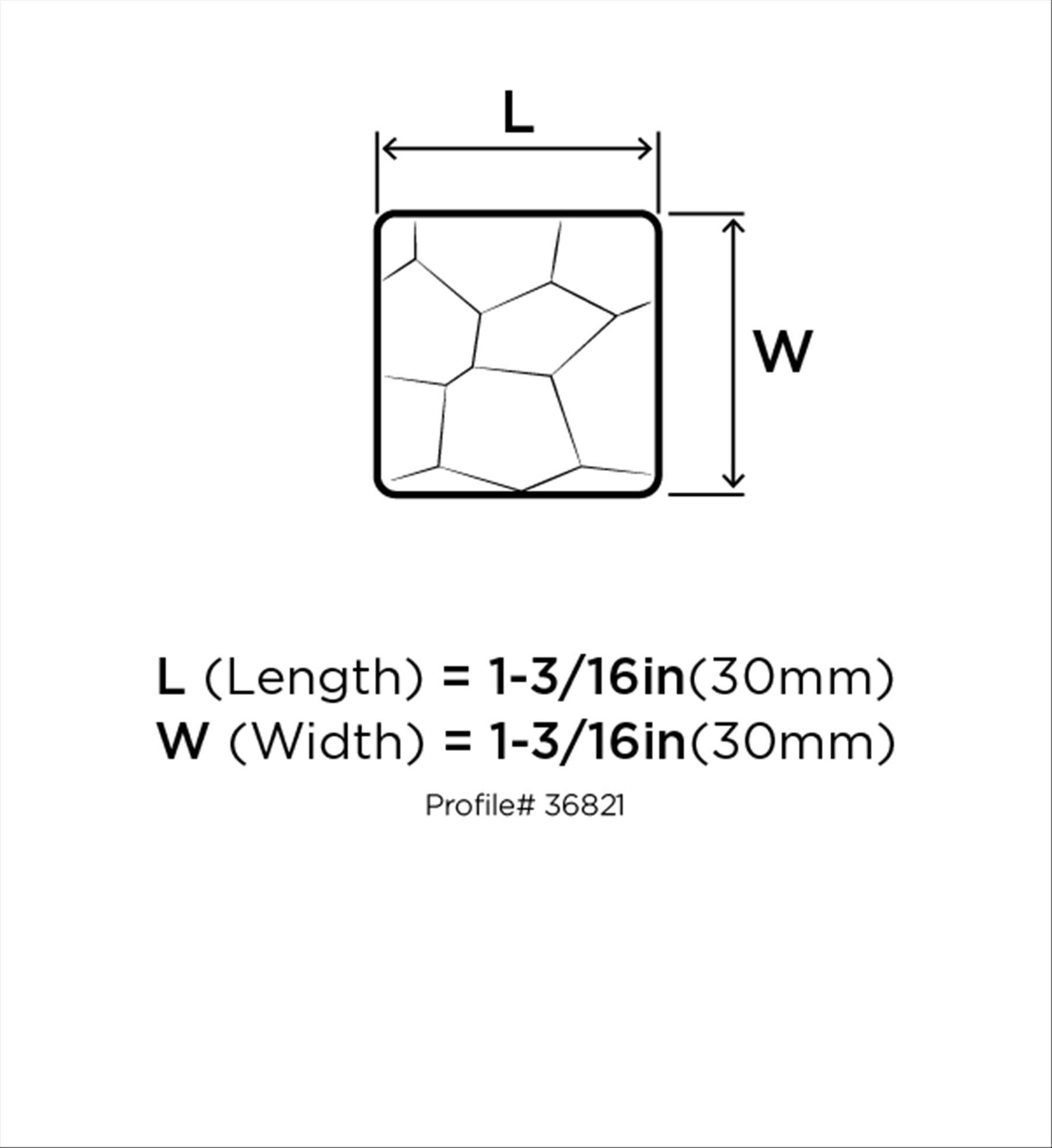 Kamari 1 3/16" Length Square Knob