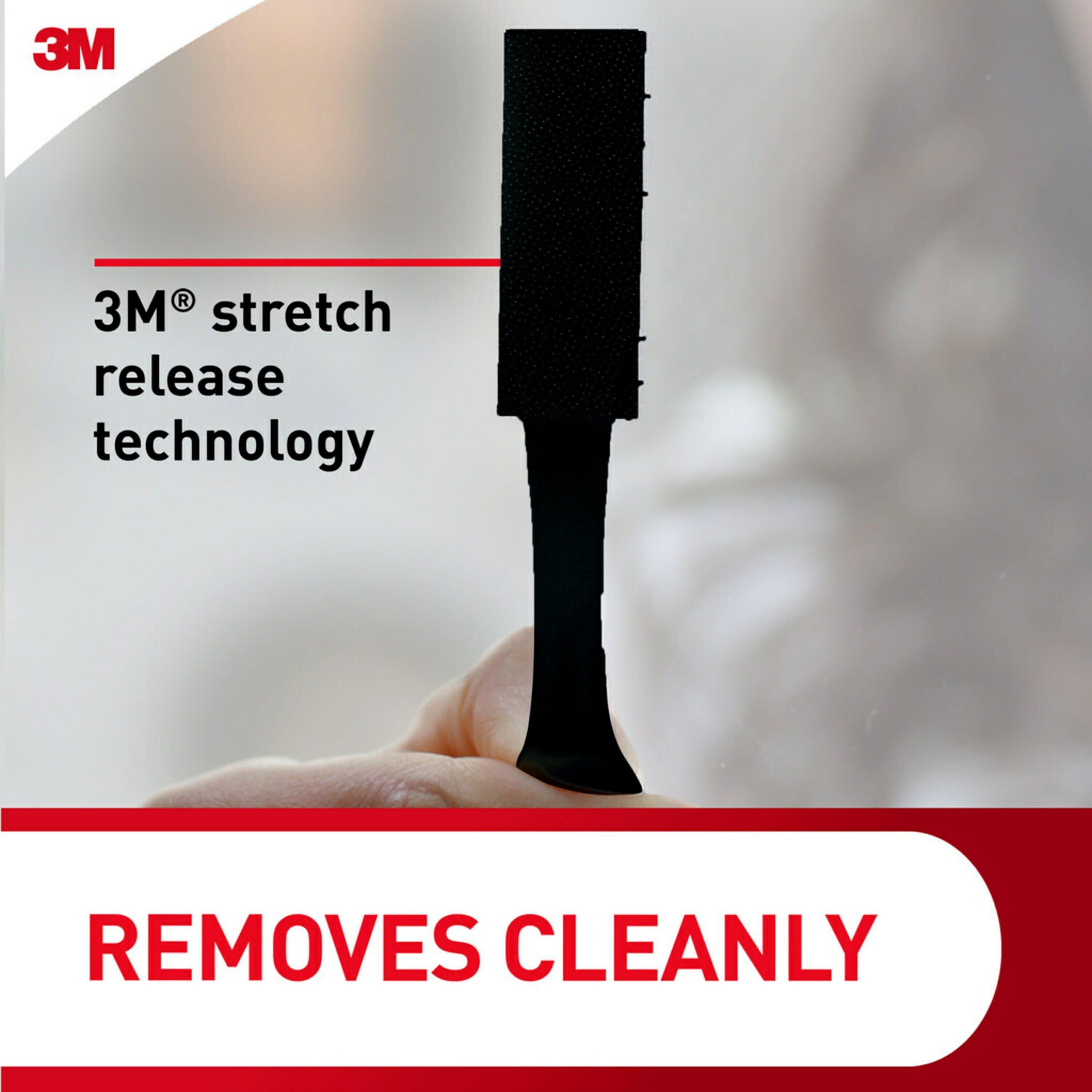 Command Large Picture Hanging Strips Black: Heavy Duty Adhesive, 3.649" Length, 0.751" Width, Plastic