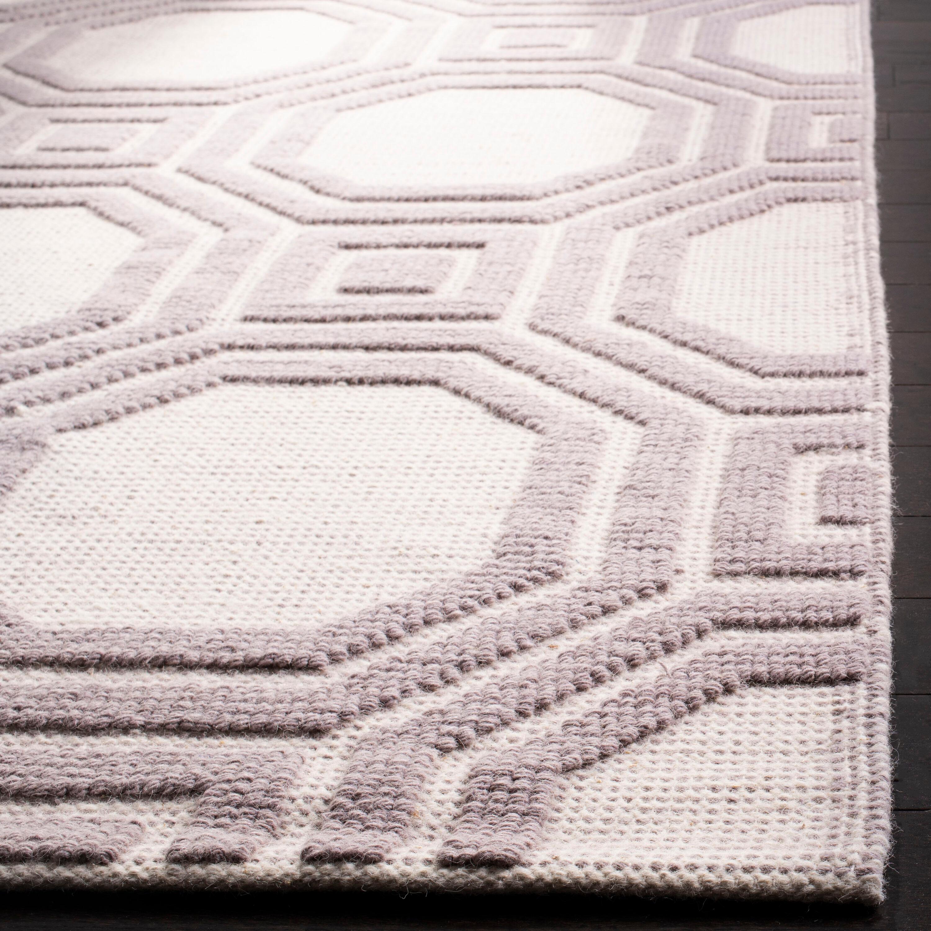 Martha Stewart Puzzle Hand Woven Wool Geometric Rug