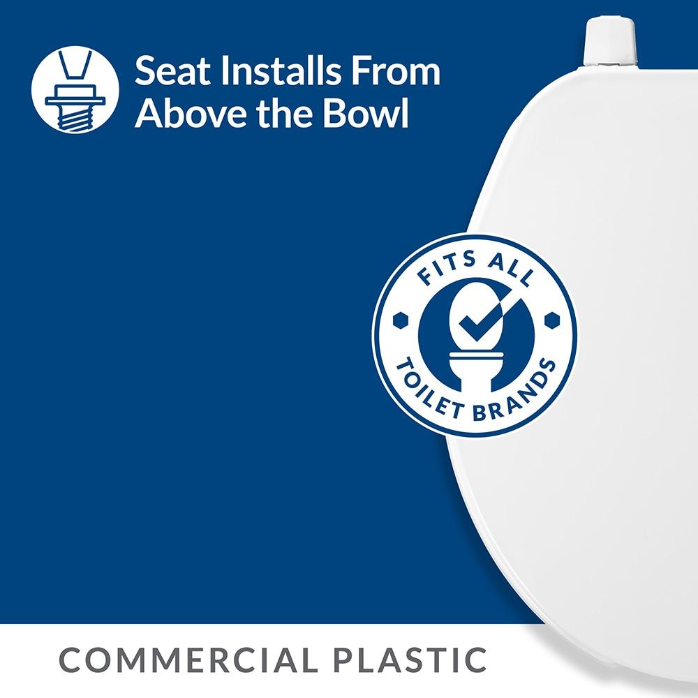 Bemis 75 000 Round Toilet Seat and Lid