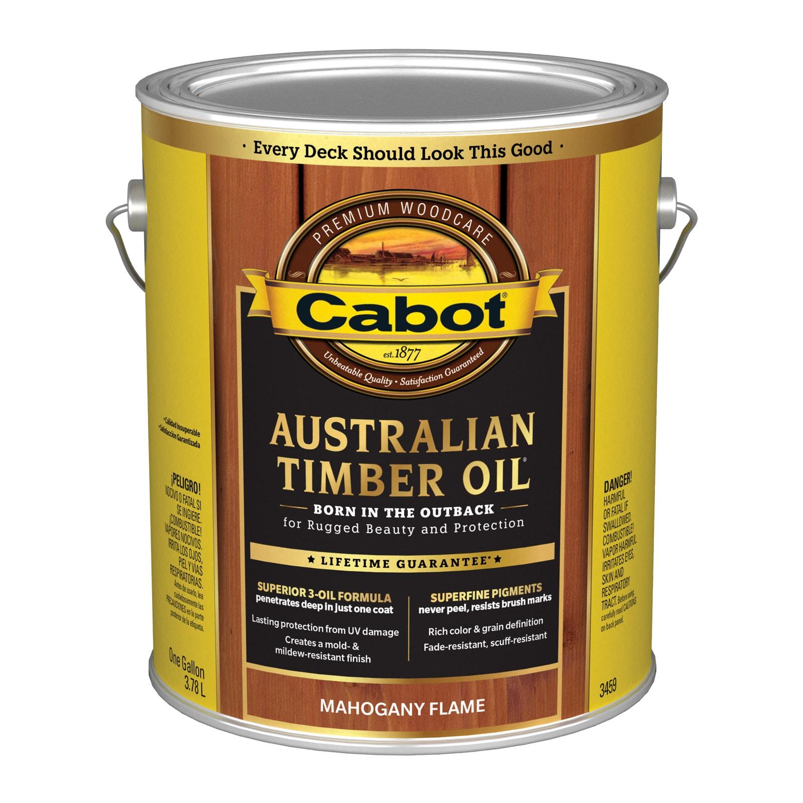 Cabot 1 Gallon Mahogany Flame Oil-Based Timber Protector