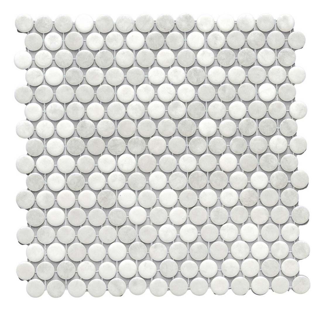 Eterna Penny 12"x12" Recycled Glass Mosaic Tile