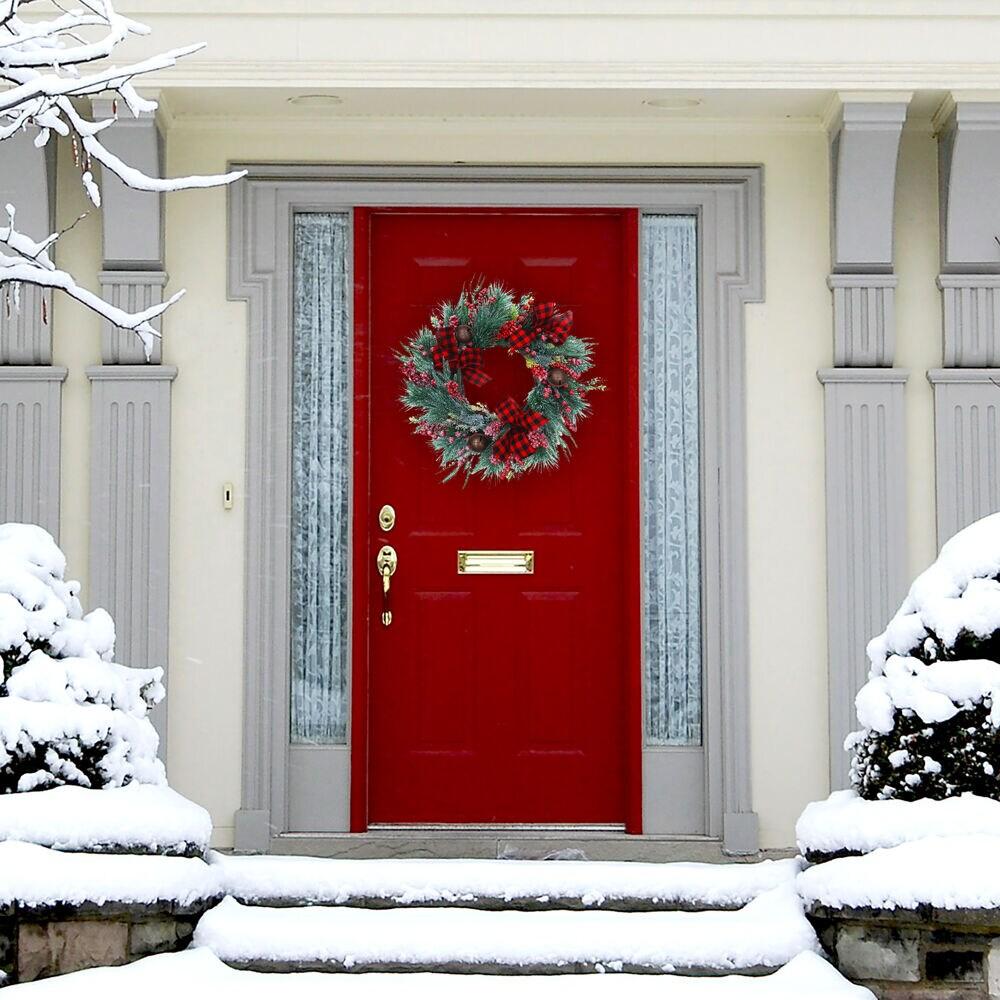 Christmas Wreath Handcrafted Faux 20'' Wreath