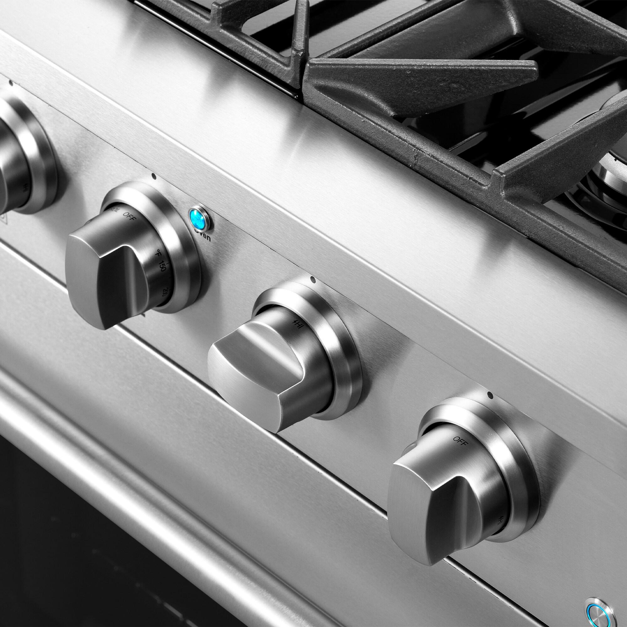 30 in. 3.5 cu. ft. Gas Range with 4 Burners in Stainless Steel