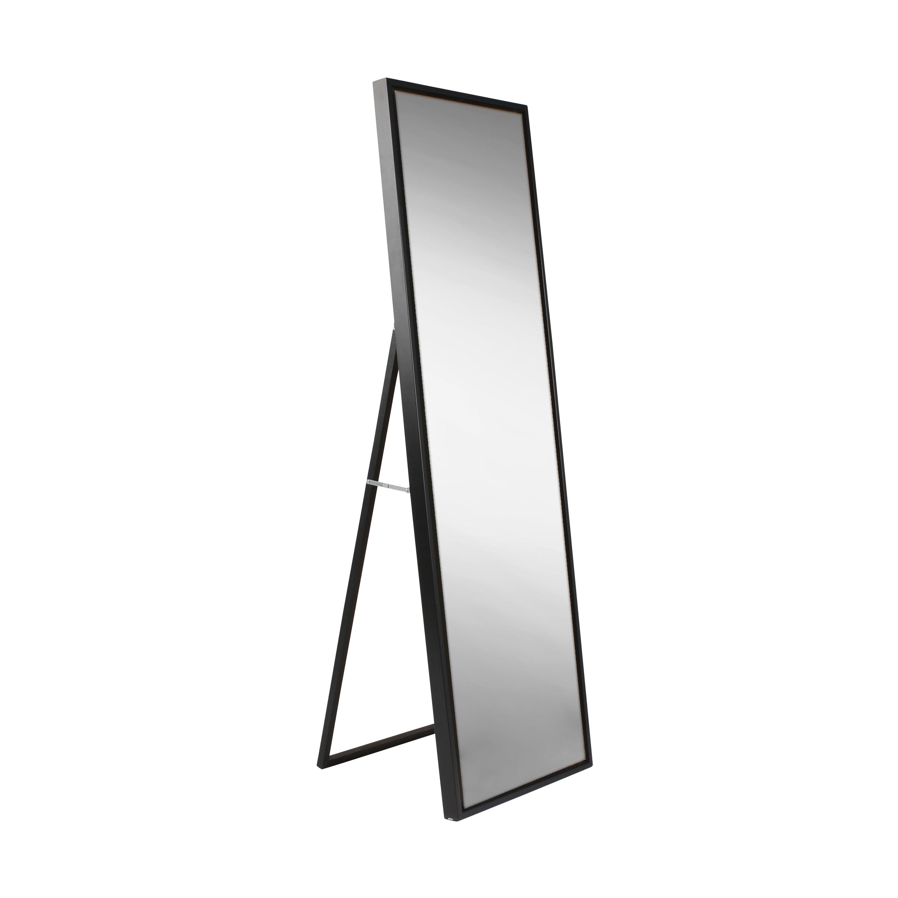 24" x 36" Audubon Rectangle Wall Mirror Black - Kate & Laurel: Modern Farmhouse Style, Iron Detail