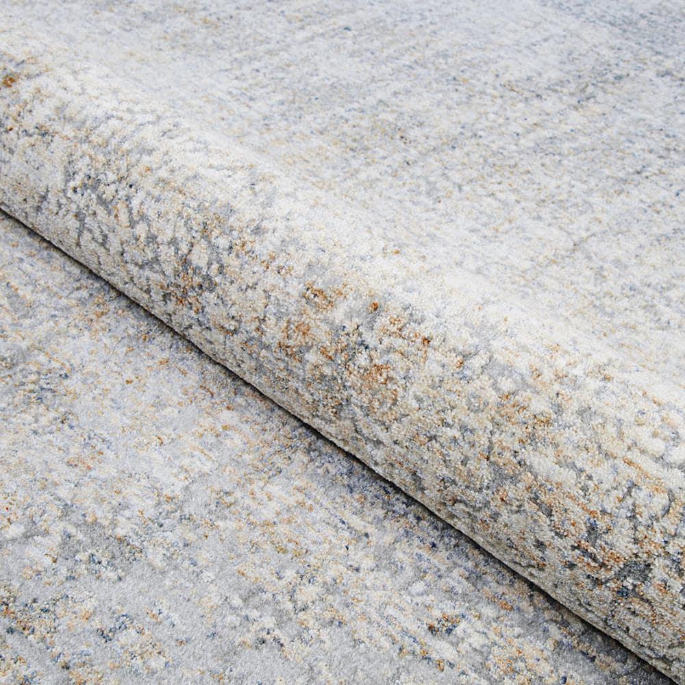 Couristan Couture Aquarelle Area Rug, 5'3" x 7'6", Pewter-Mode Beige