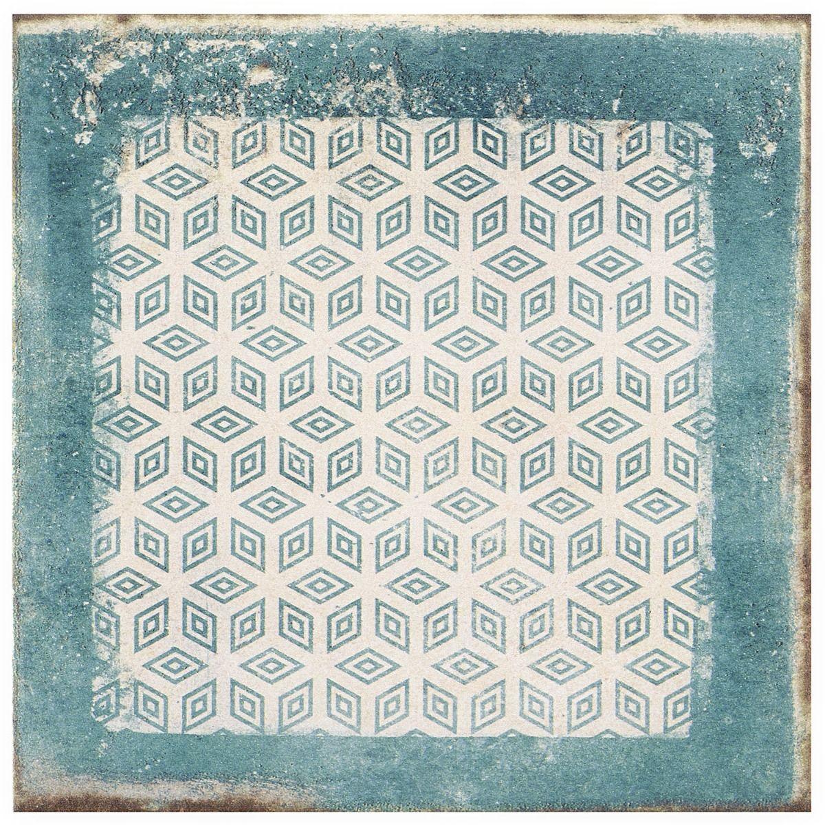 Bond Tile 8" x 8" Encaustic Patterned Look Wall & Floor Tile