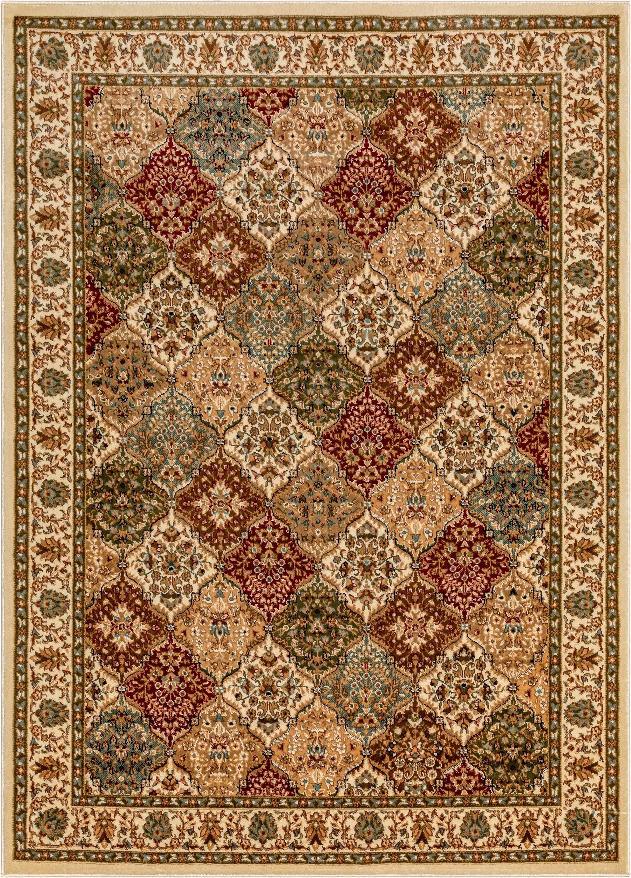 Well Woven Pyla Oriental Panel 5'3" x 7'3" Red Area Rug