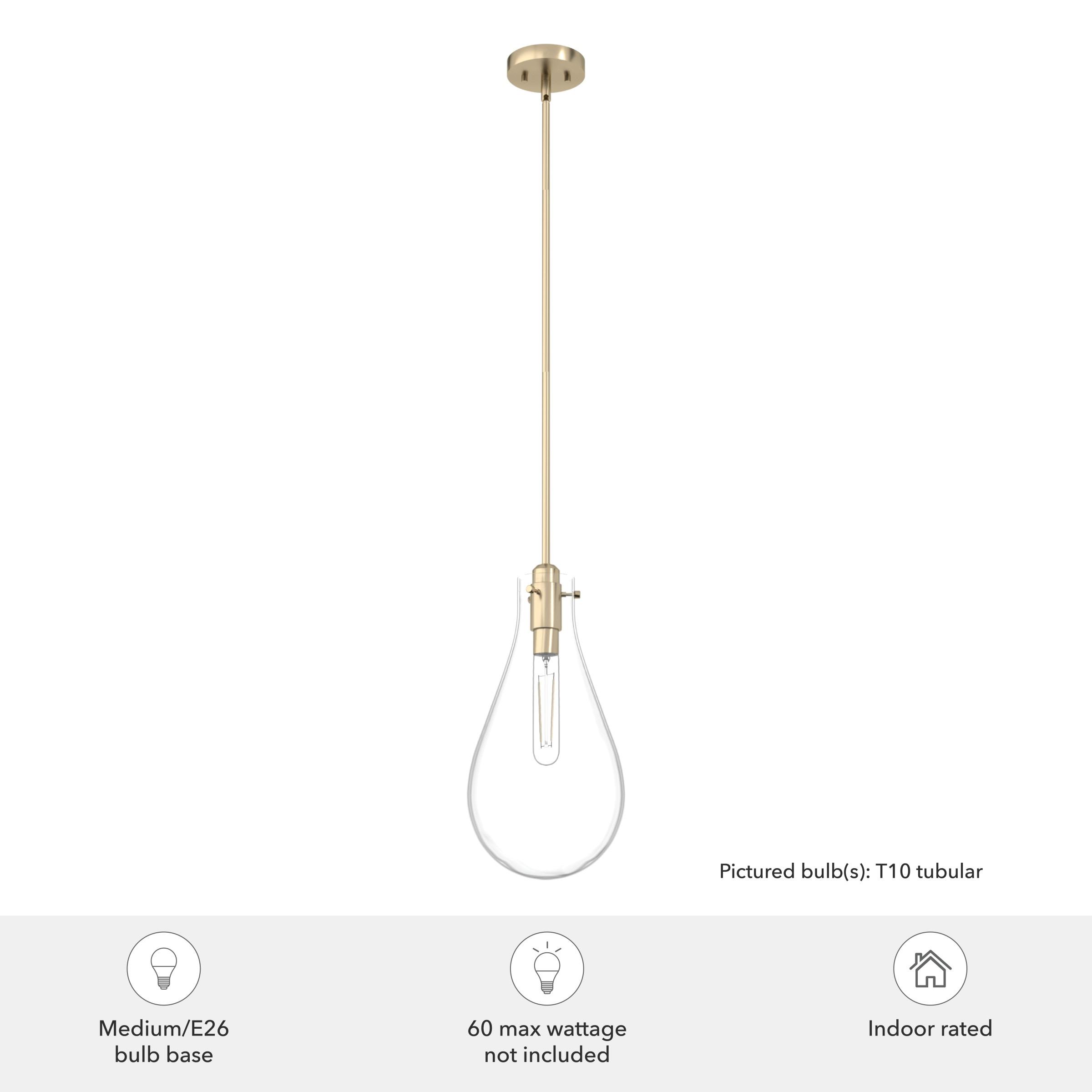 Lundin 1 - Light Single Tear Drop Pendant
