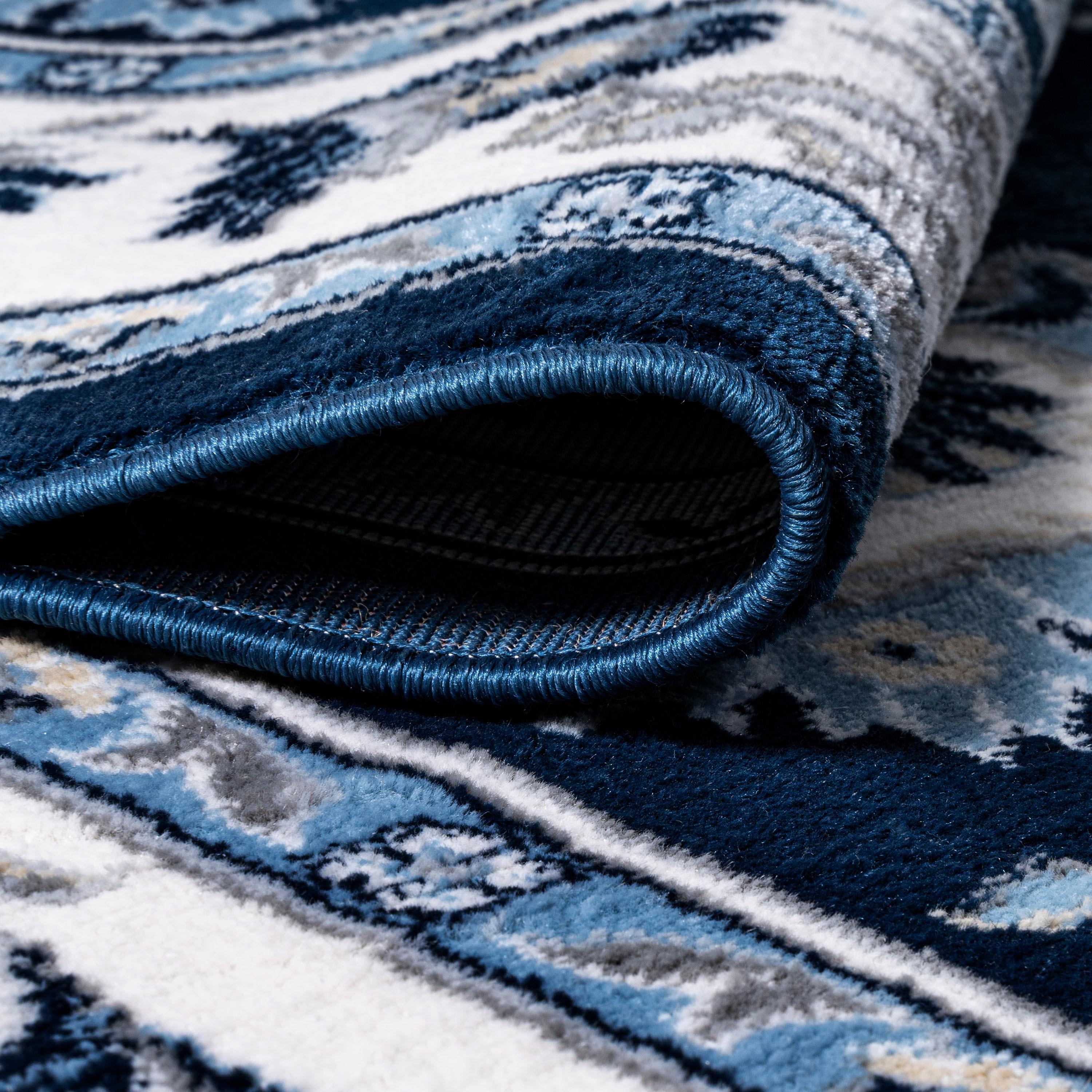 8'x10' Cherie French Cottage Area Rug, Navy/Ivory - JONATHAN Y