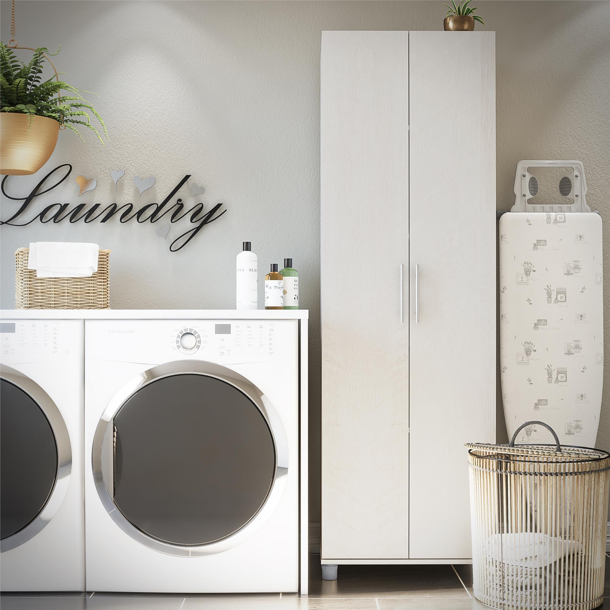 Camberly 24" Utility Storage Cabinet, Ivory Oak