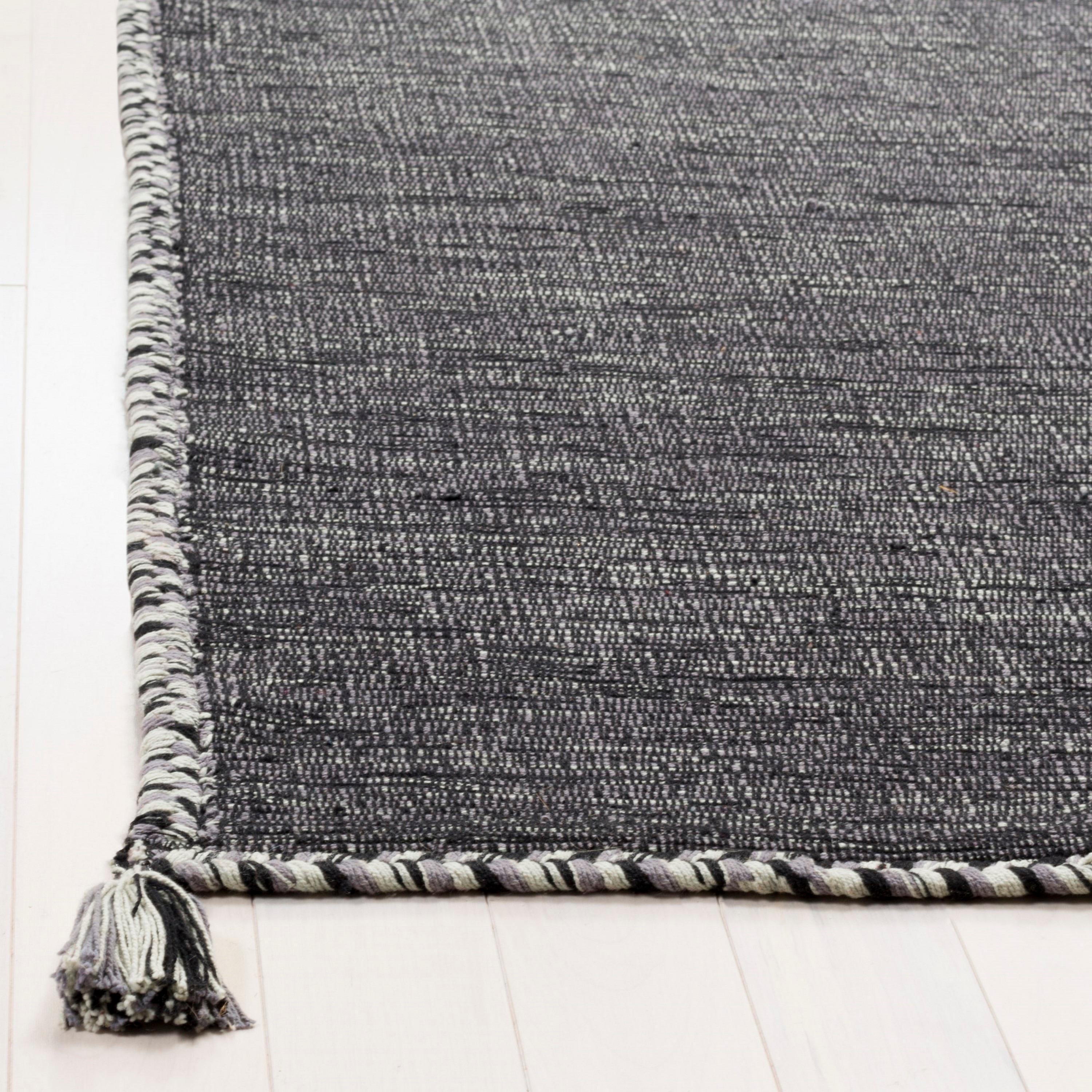 Montauk MTK150 Hand Woven Indoor Runner Rug - Grey/Black - 2'3"x8' - Safavieh