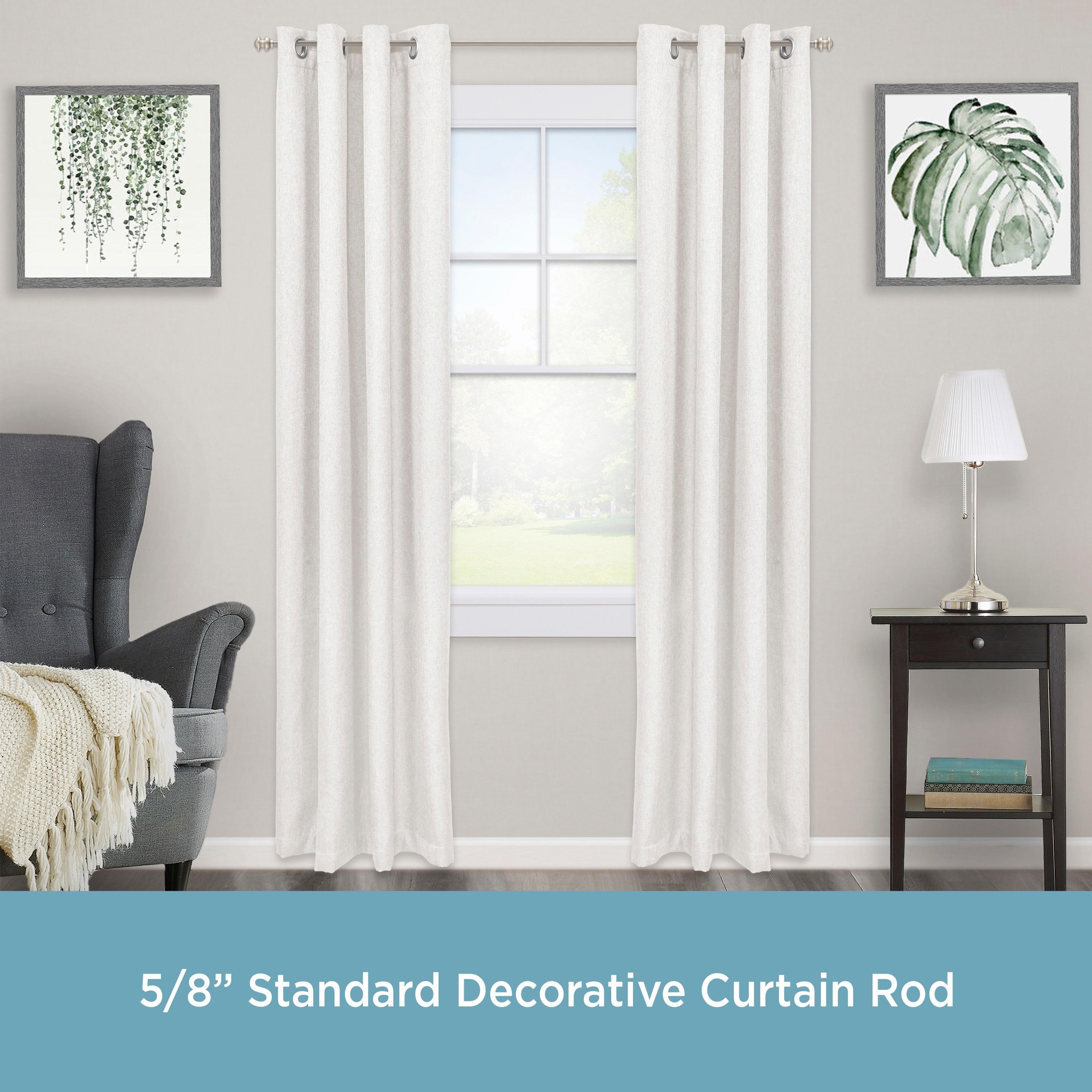 Kenney Steel Adjustable Single Curtain Rod
