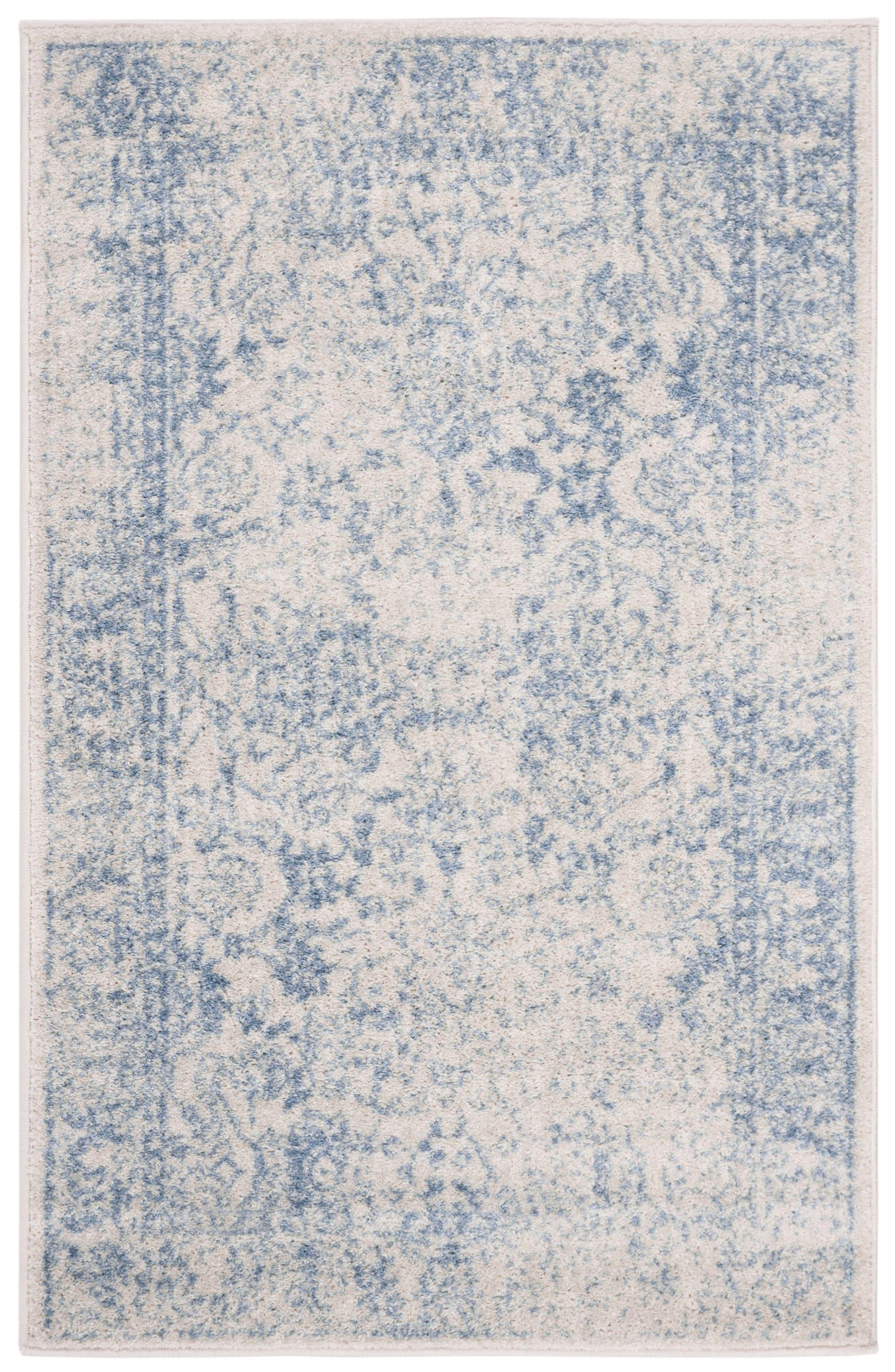 SAFAVIEH Adirondack Wyatt Traditional Area Rug, Ivory/Light Blue, 3' x 5'