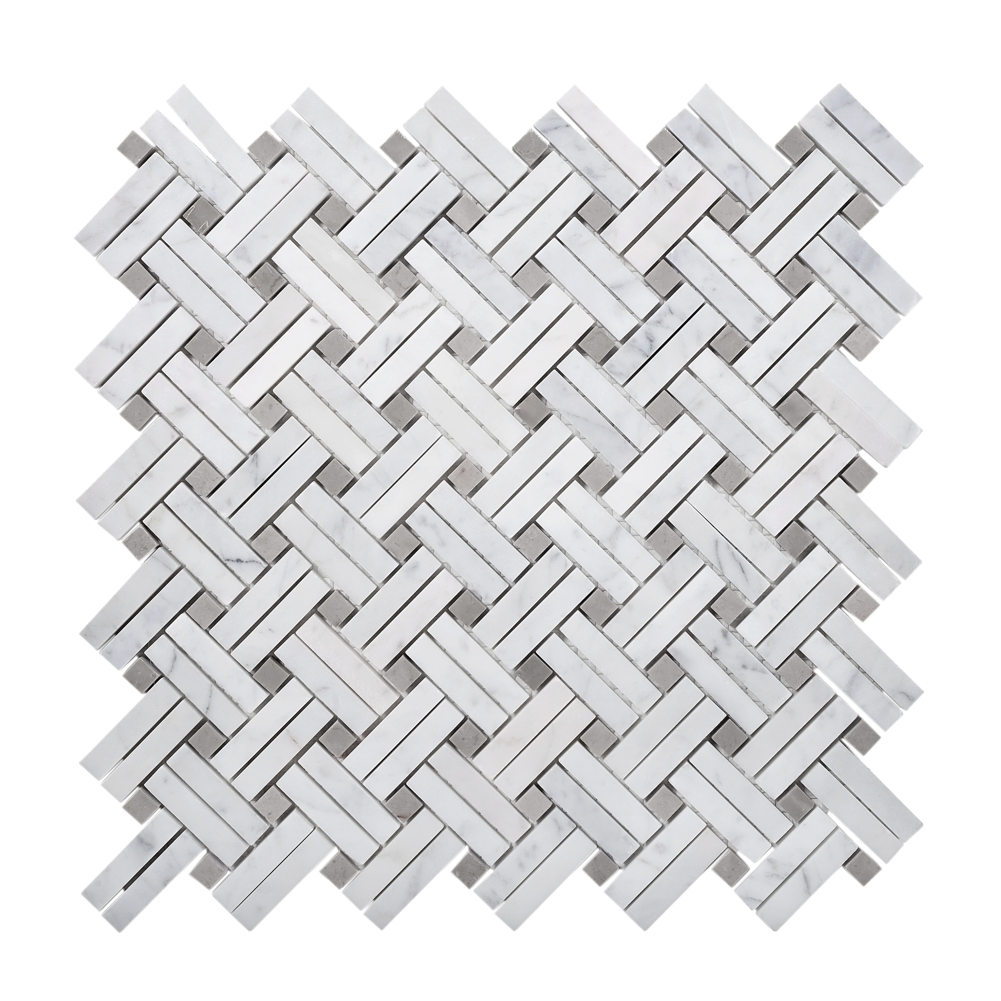 11.5" x 11.2" Natural Stone Mosaic Wall & Floor Tile