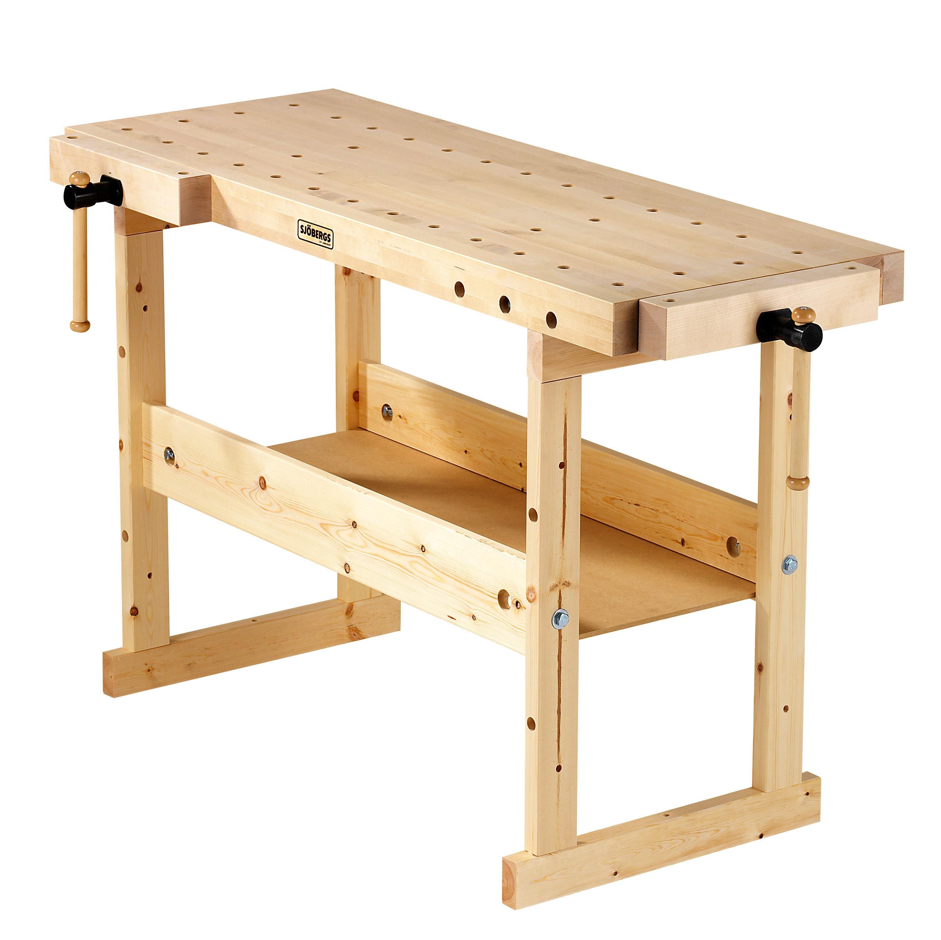 Sjobergs Nordic Plus 1450 Birch Wood Hobby and Garage Compact Tools Workbench