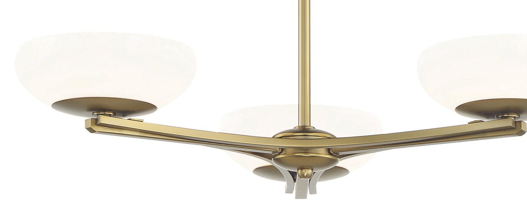 George Kovacs Scale 24" Wide Soft Brass Modern 3-Light LED Chandelier