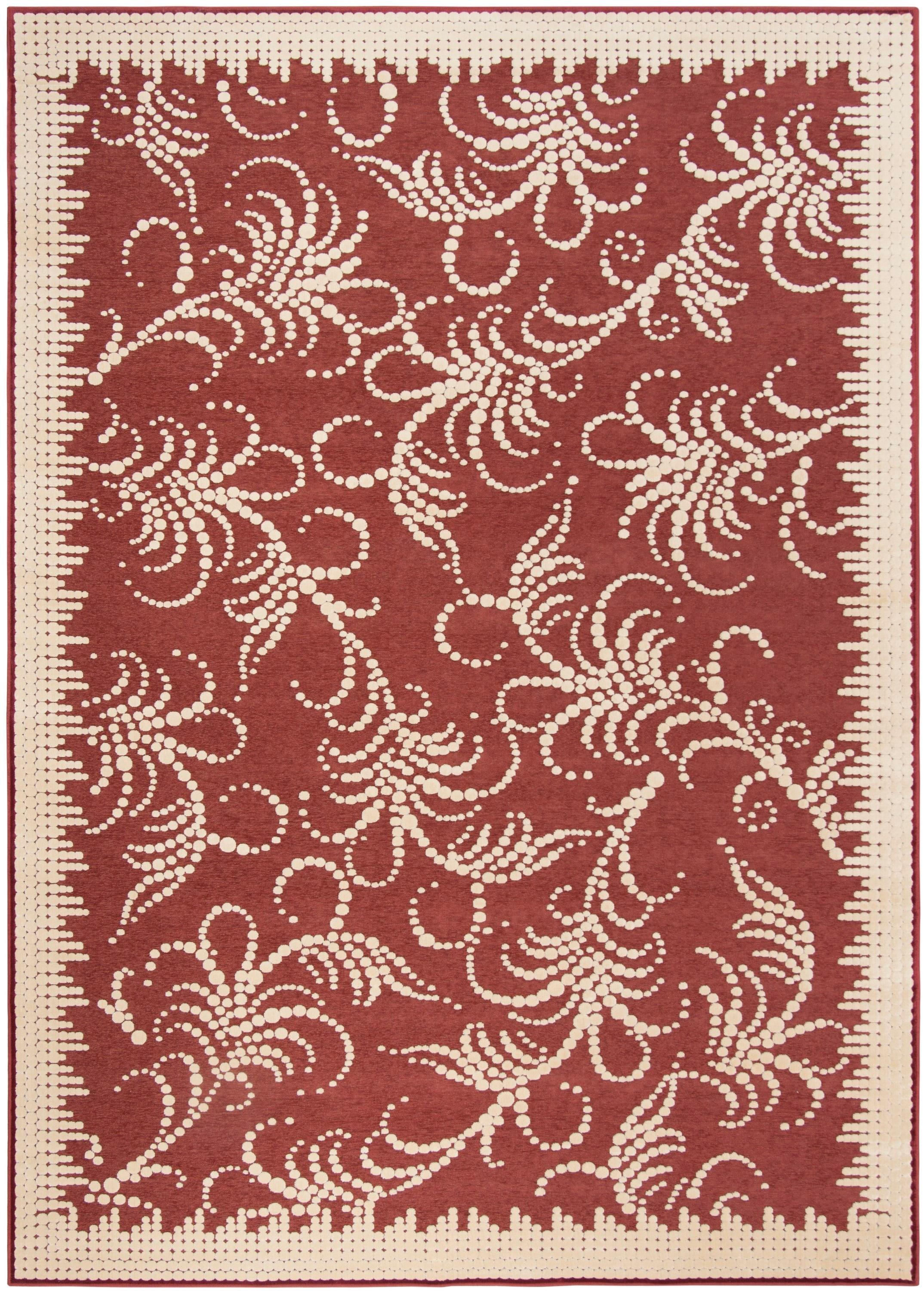 Fountain Swirl Martha Stewart Performance Floral Rug