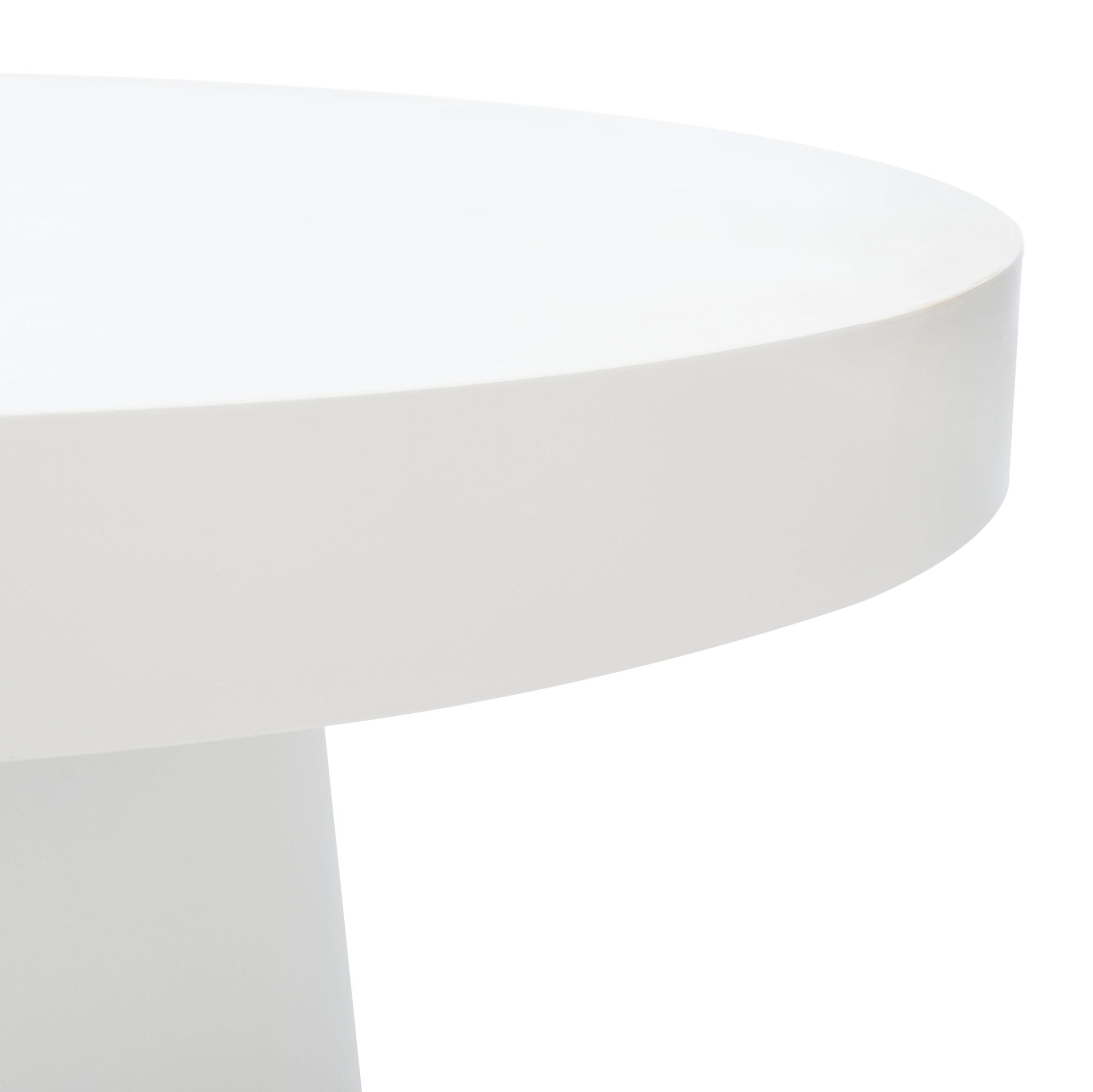 Jaria Faux Concrete Coffee Table - White - Safavieh