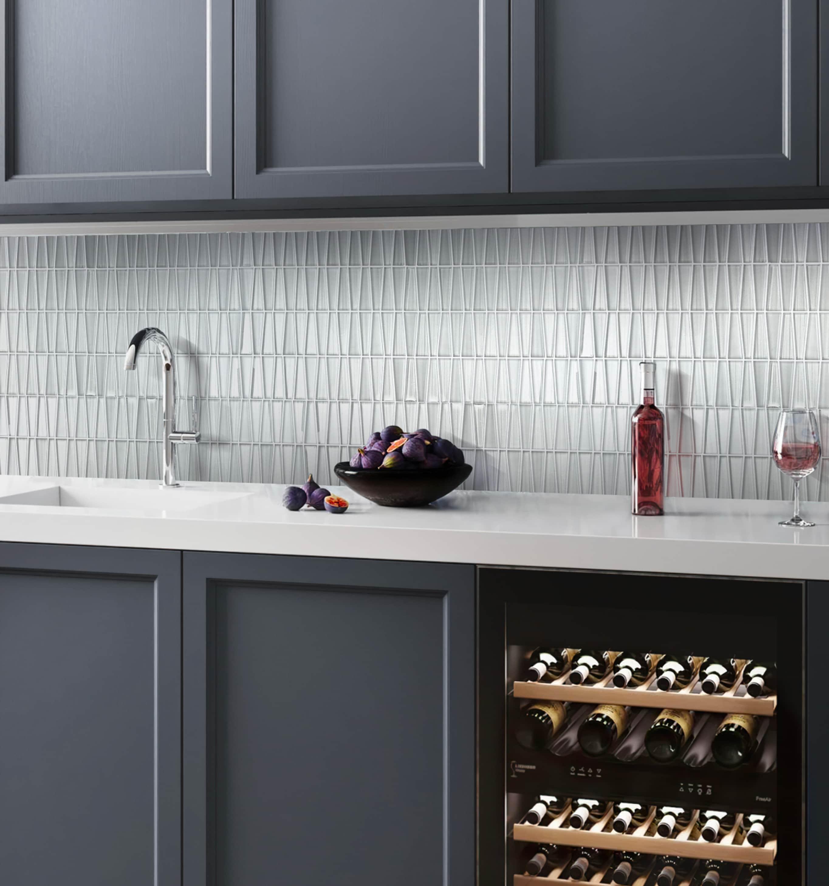 1" x 3" Glass Brick Joint Mosaic Wall and Floor Tile