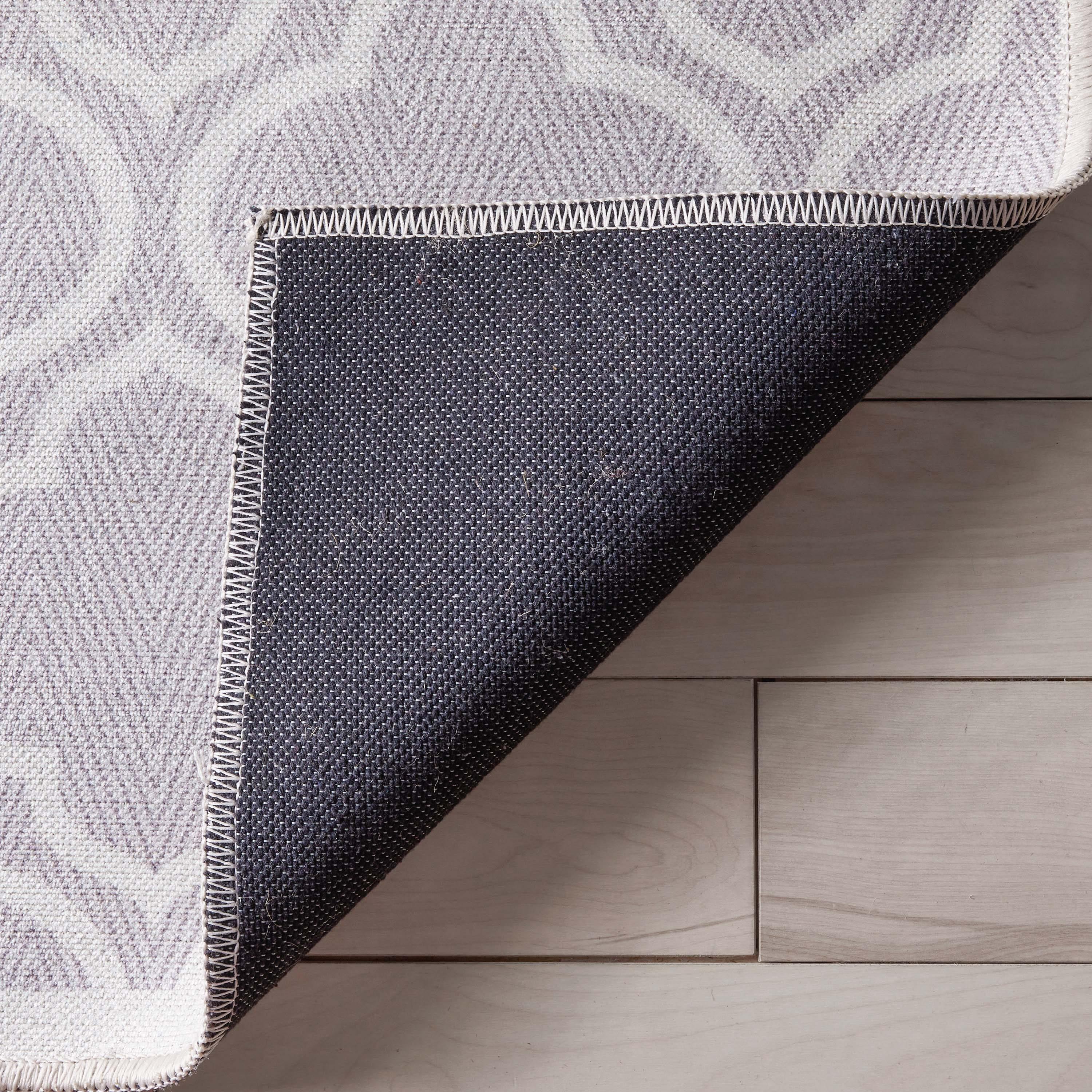 Well Woven Apollo Lattice Modern Moroccan Grey 3'11" x 5'3" Machine Washable Area Rug