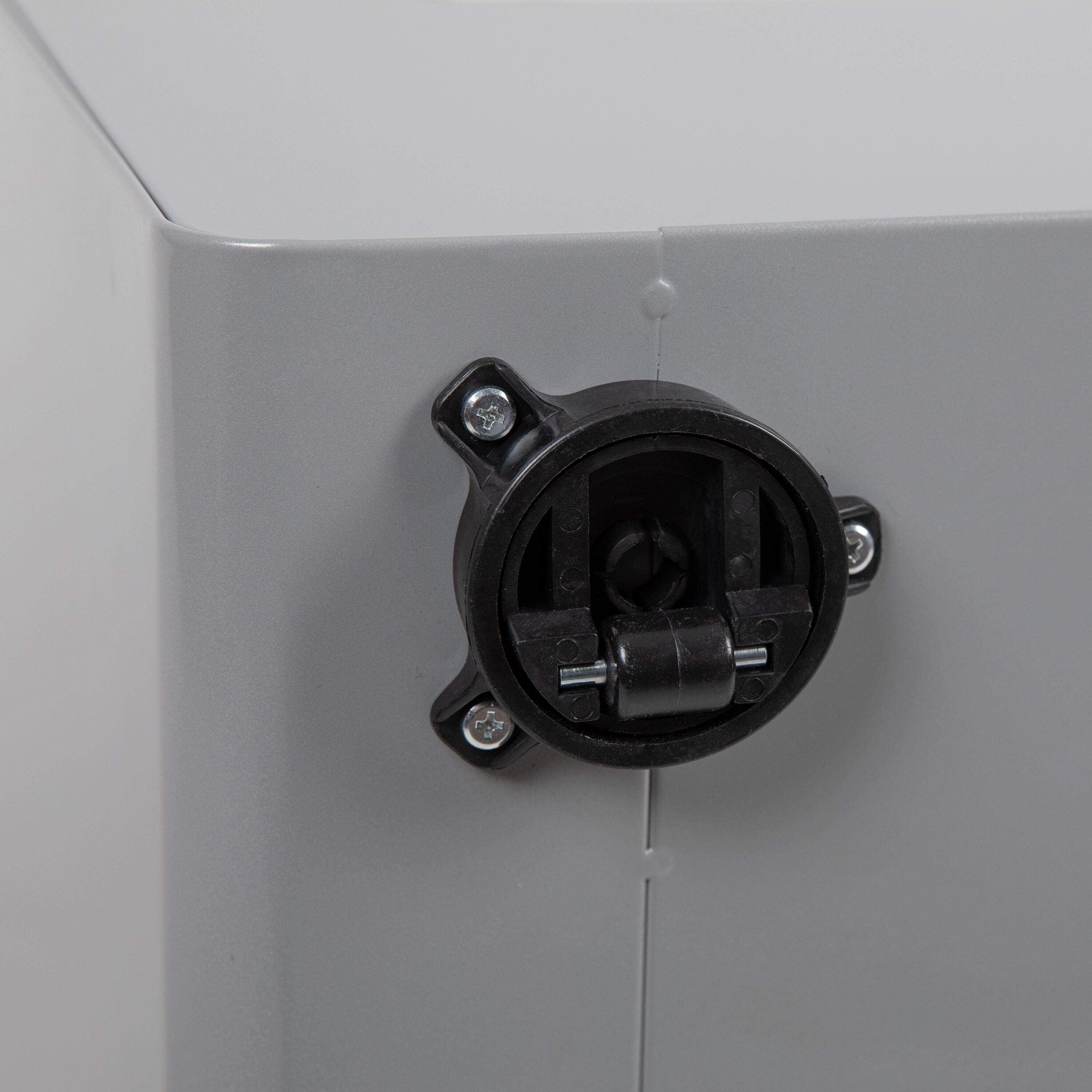 Flash Furniture Ergonomic 3-Drawer Mobile Locking Filing Cabinet with Anti-Tilt Mechanism and Hanging Drawer for Legal & Letter Files, Gray