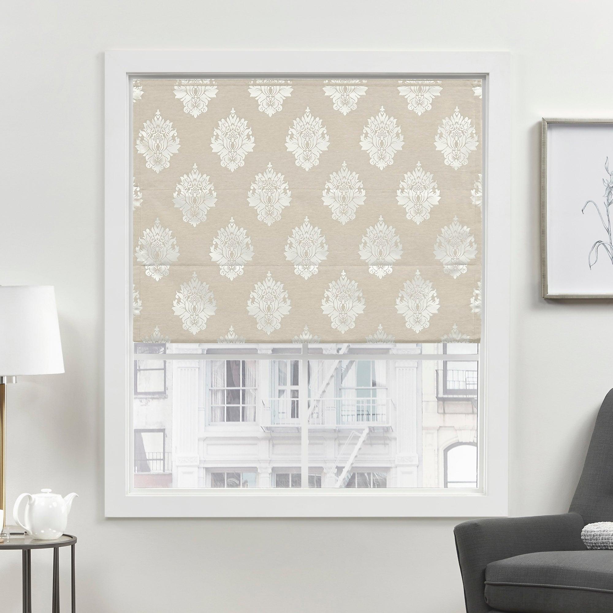 Amalgamated Textiles Exclusive Home Marseilles Damask 100% Blackout Roman Shade