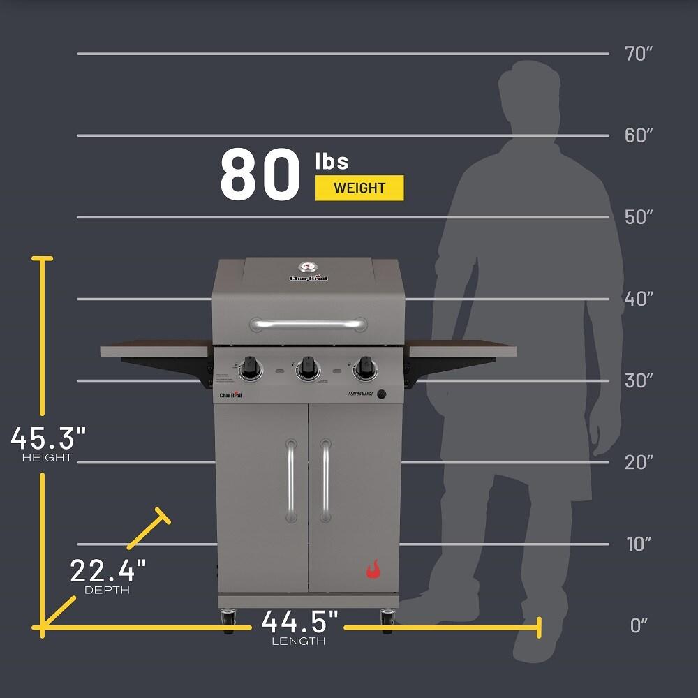 Charbroil Performance Series 3-Burner Propane Gas Grill Cabinet