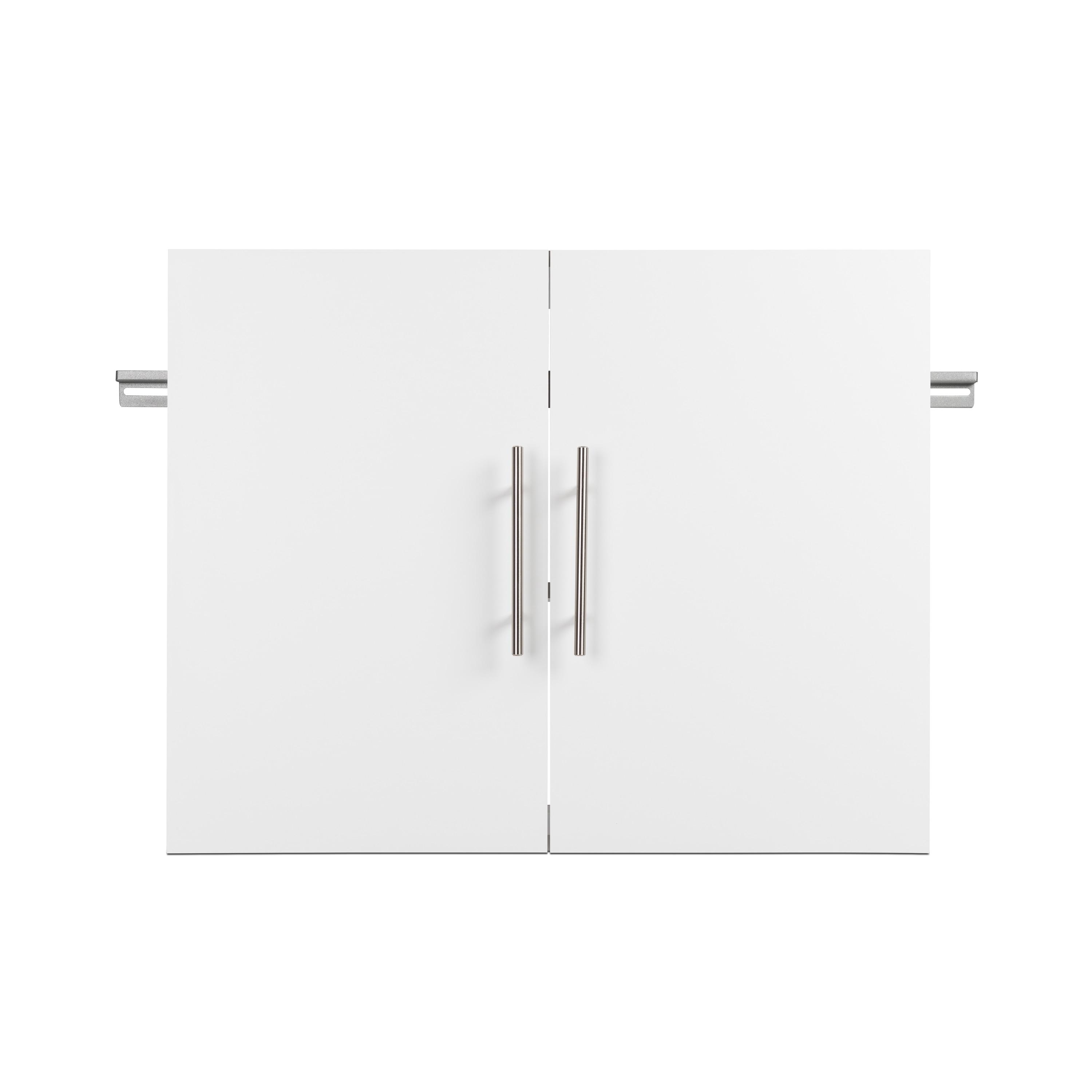 Prepac HangUps 6 Piece 120" Wall Mounted Garage Cabinet Set in White
