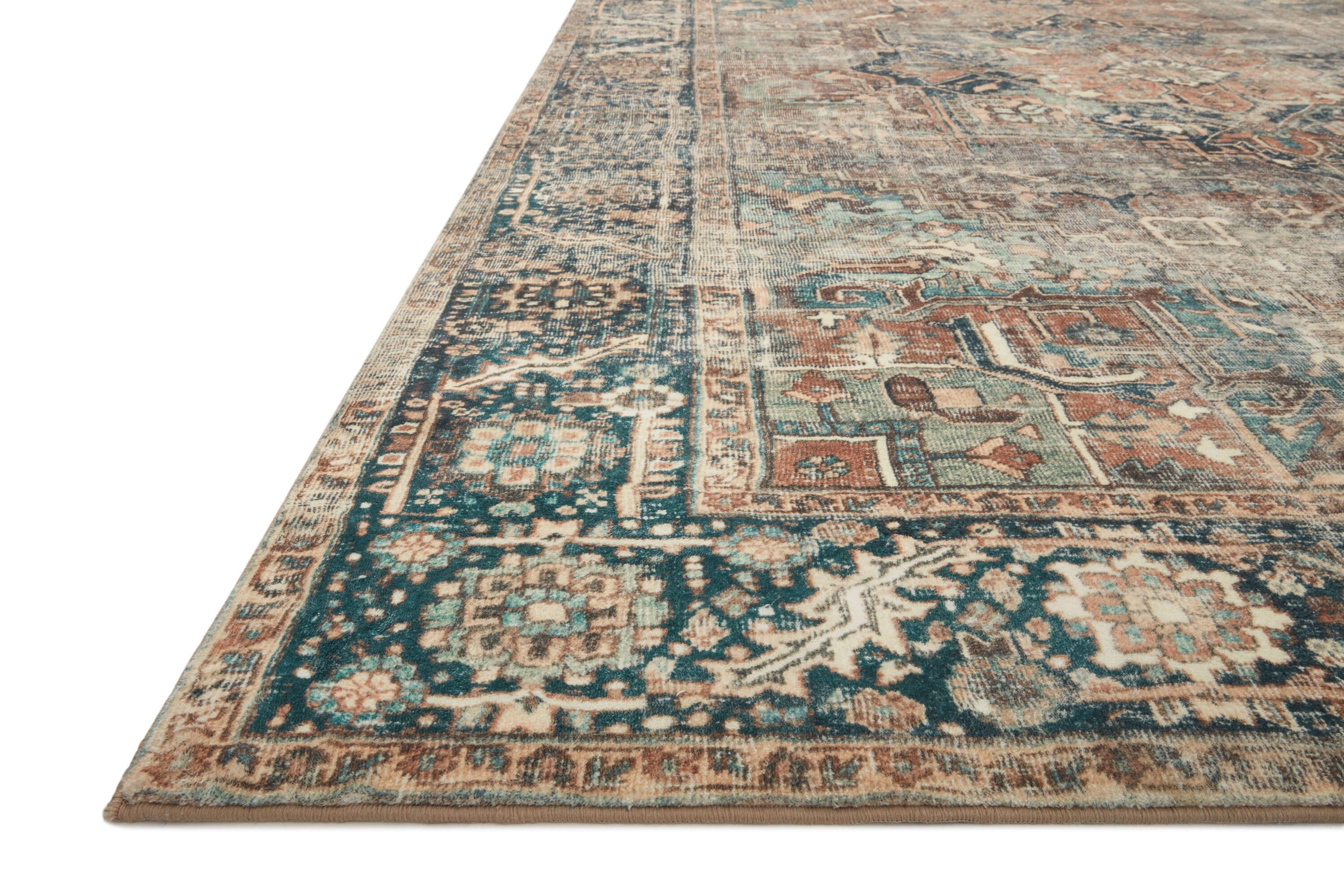 Loloi Margot Terracotta / Lagoon Area Rug feat. Cloudpile