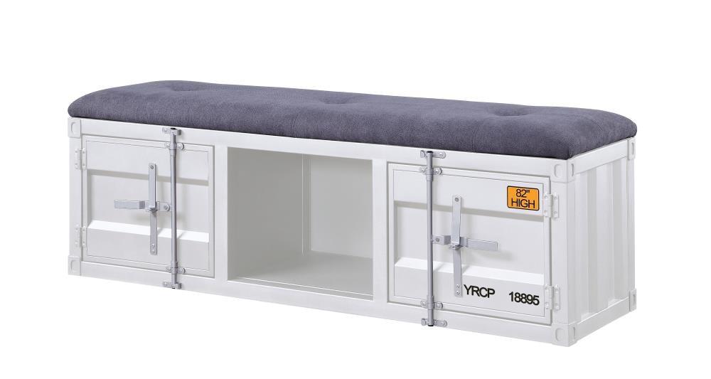 Acme Cargo Fabric Upholstered Storage Bench