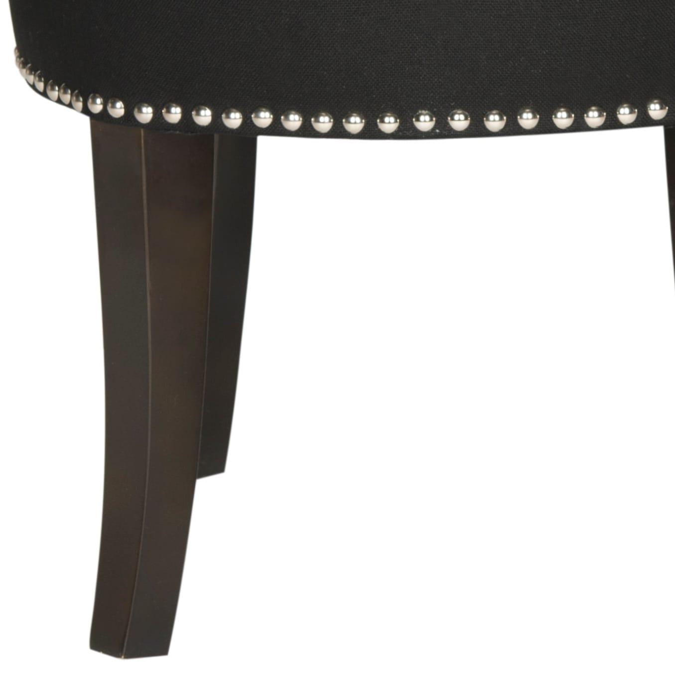 Georgia Vanity Stool - Black - Safavieh