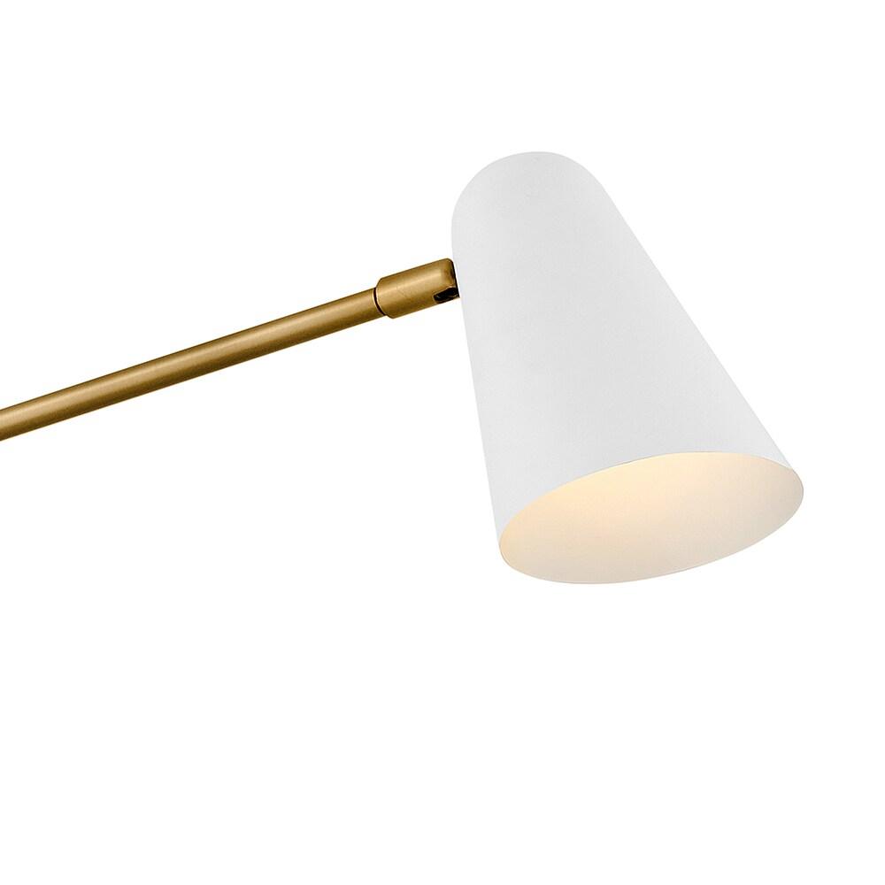Mancini Double Sconce - Brass and White