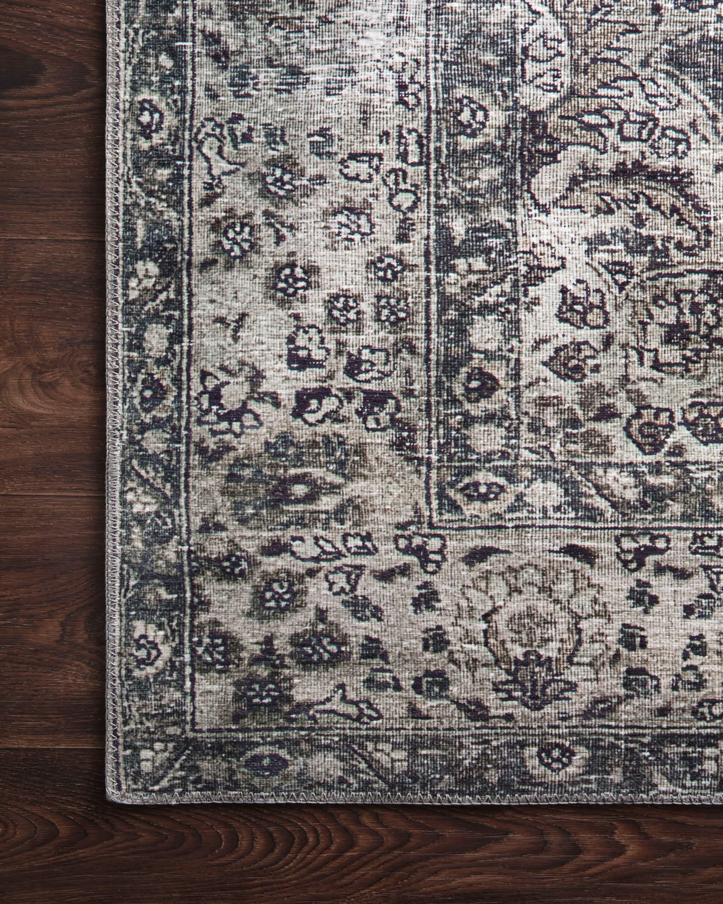 Loloi II Layla Printed Oriental Distressed Taupe / Stone Area Rug