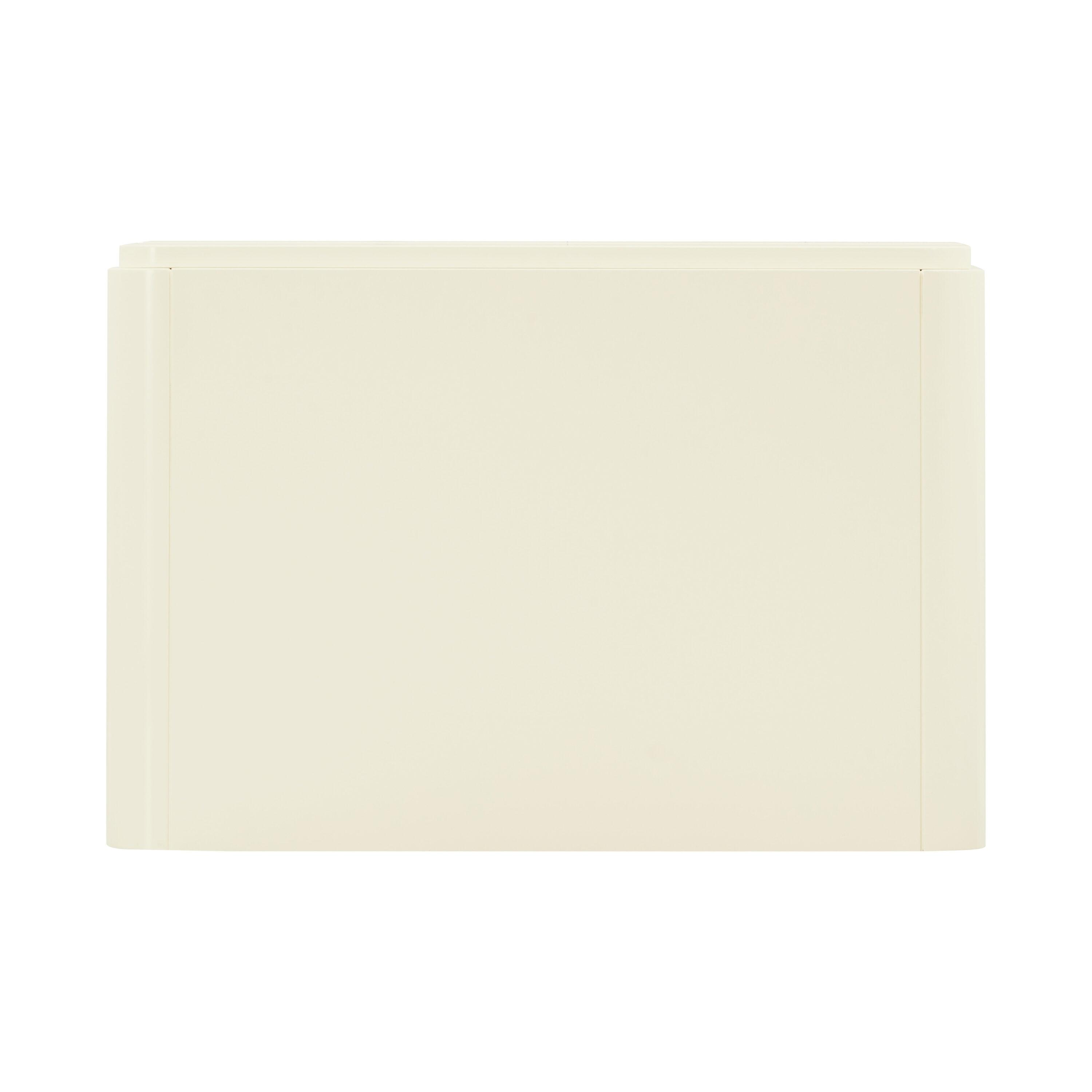 Sagura Nightstand Cream 28"W x 19"D x 22.2"H