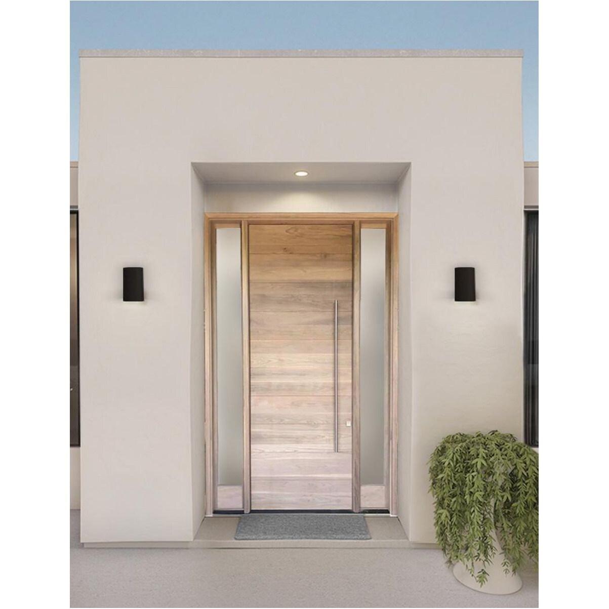 Progress Lighting, Cylinder Collection, 1-Light Wall Light, Antique Bronze, Porcelain Shade