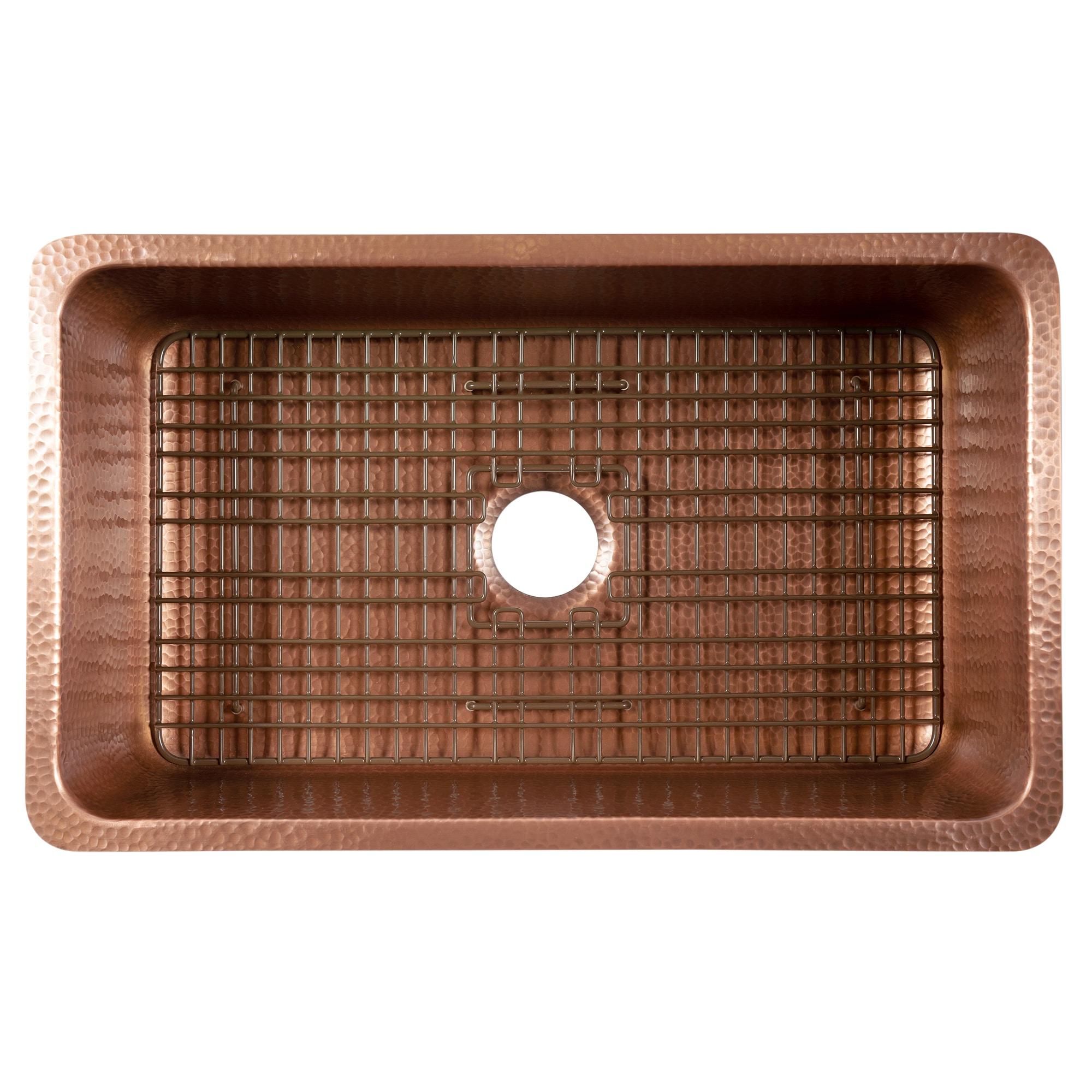 SinkSense Foster Antique Brown 25" x 17" Kitchen Sink Bottom Grid