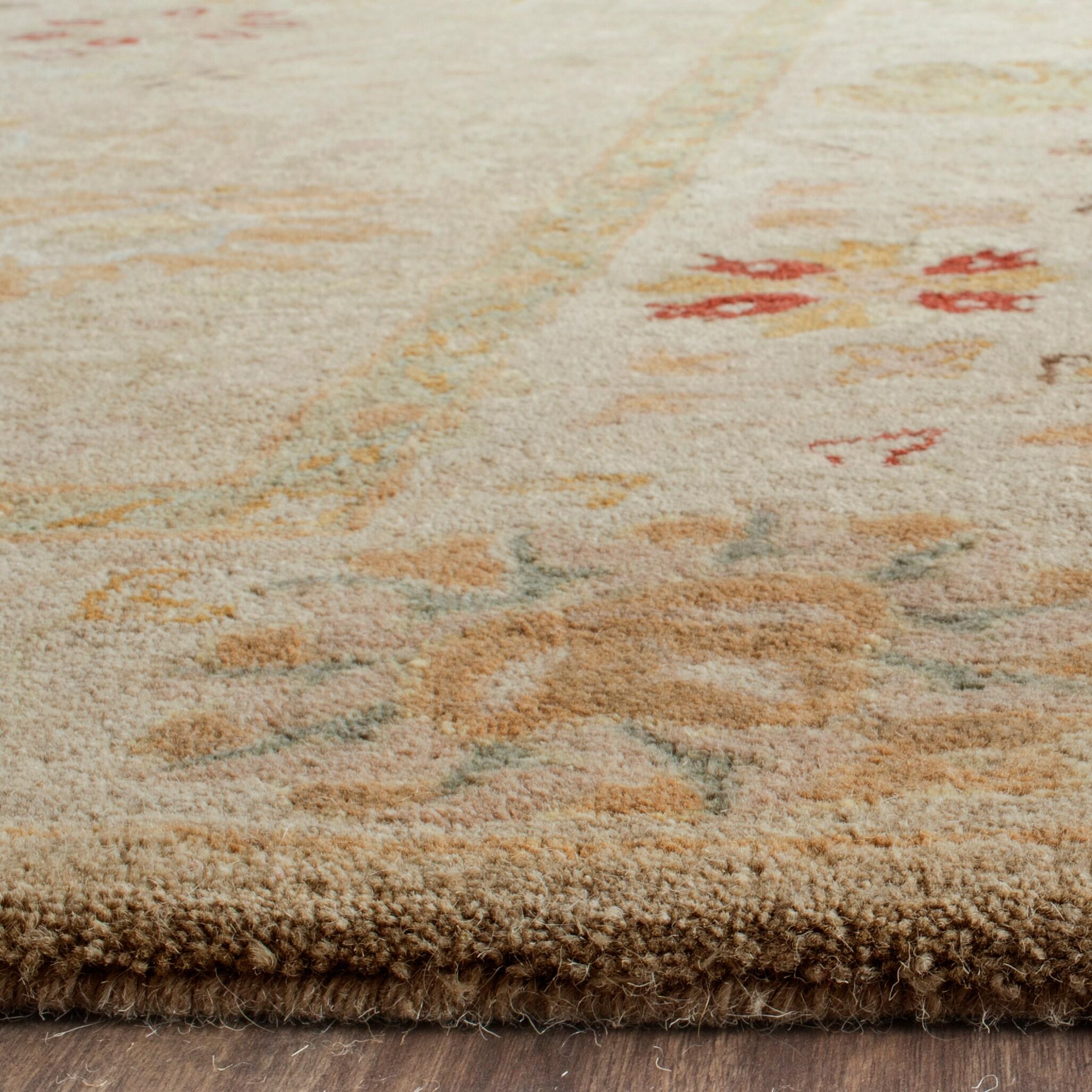 Antiquity AT859 Hand Tufted Indoor Accent Rug - Taupe/Beige - 2'x3' - Safavieh