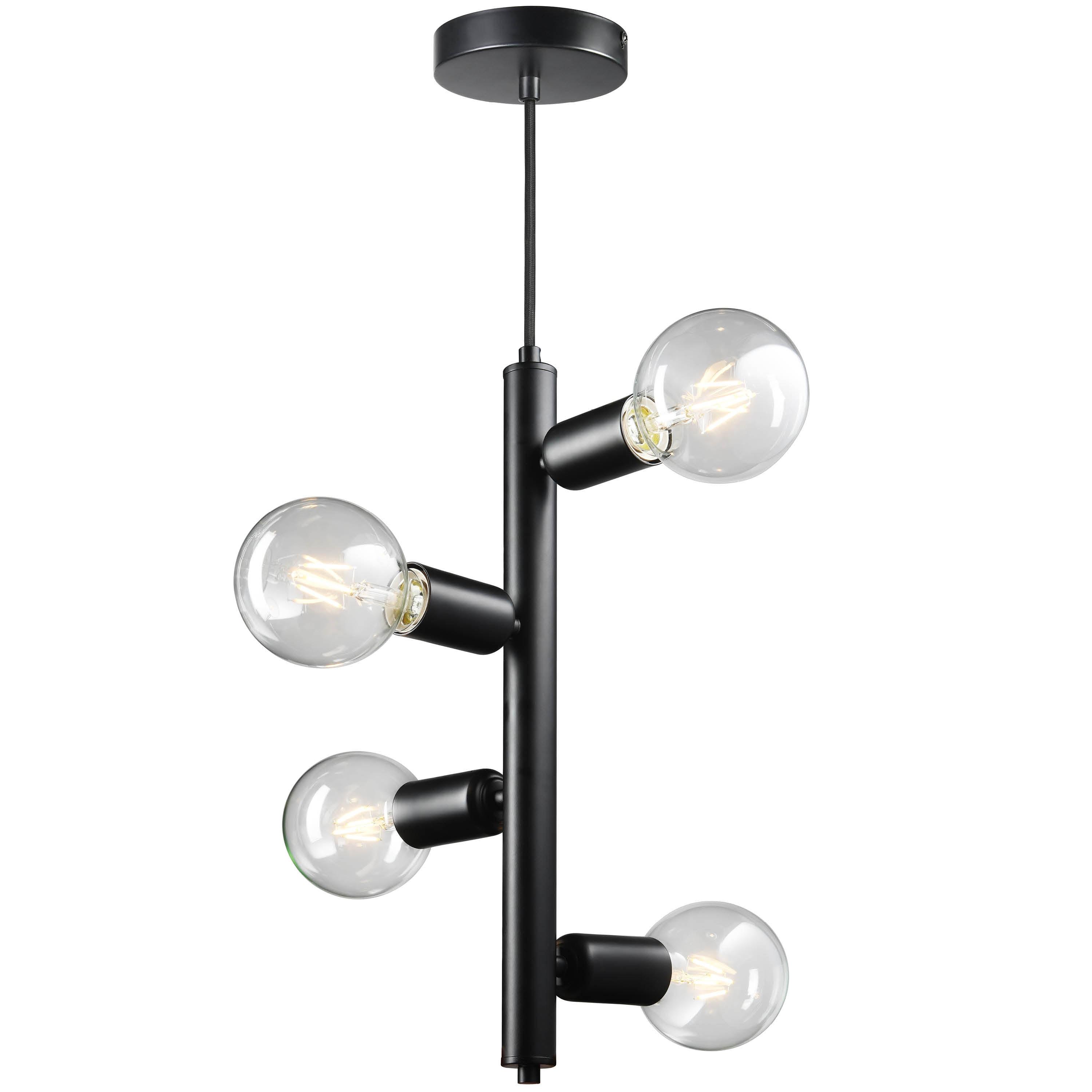 4 - Light Dimmable Sputnik Modern Linear Chandelier