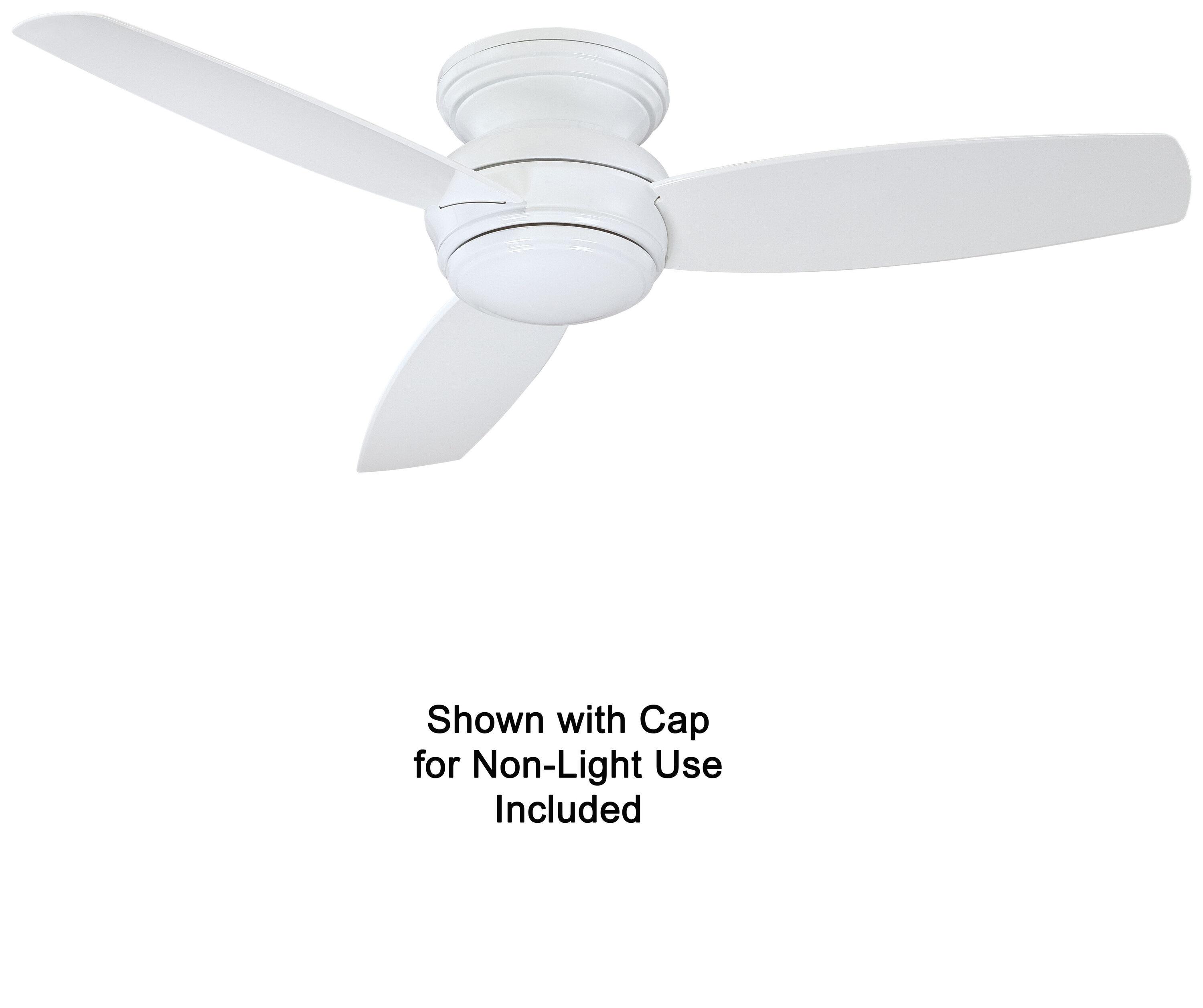 Minka Aire 52" Concept 3 - Blade Outdoor LED Propeller Ceiling Fan with Wall Control and Light Kit Included