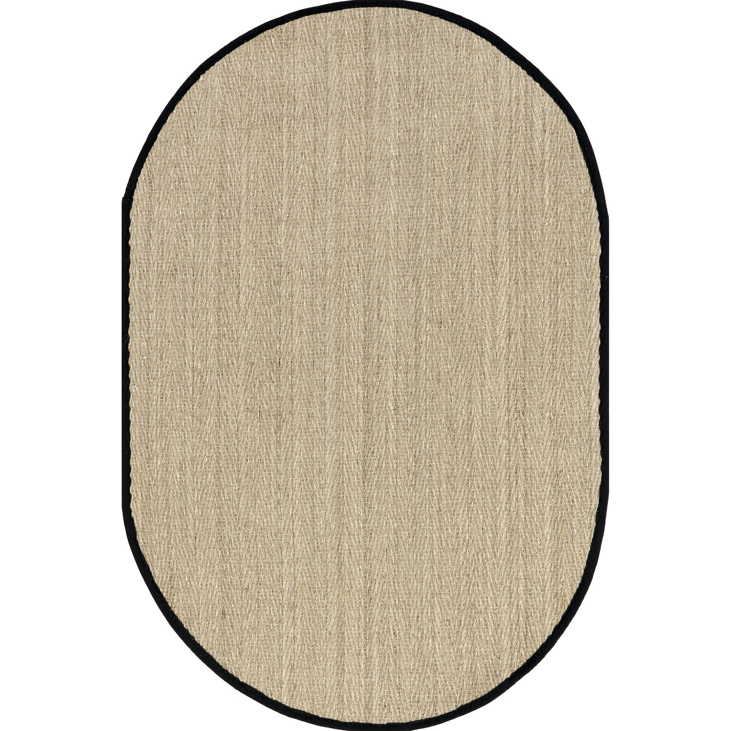Nuloom Larnaca Seagrass Herringbone Indoor Area Rug, Oval 5' x 8'