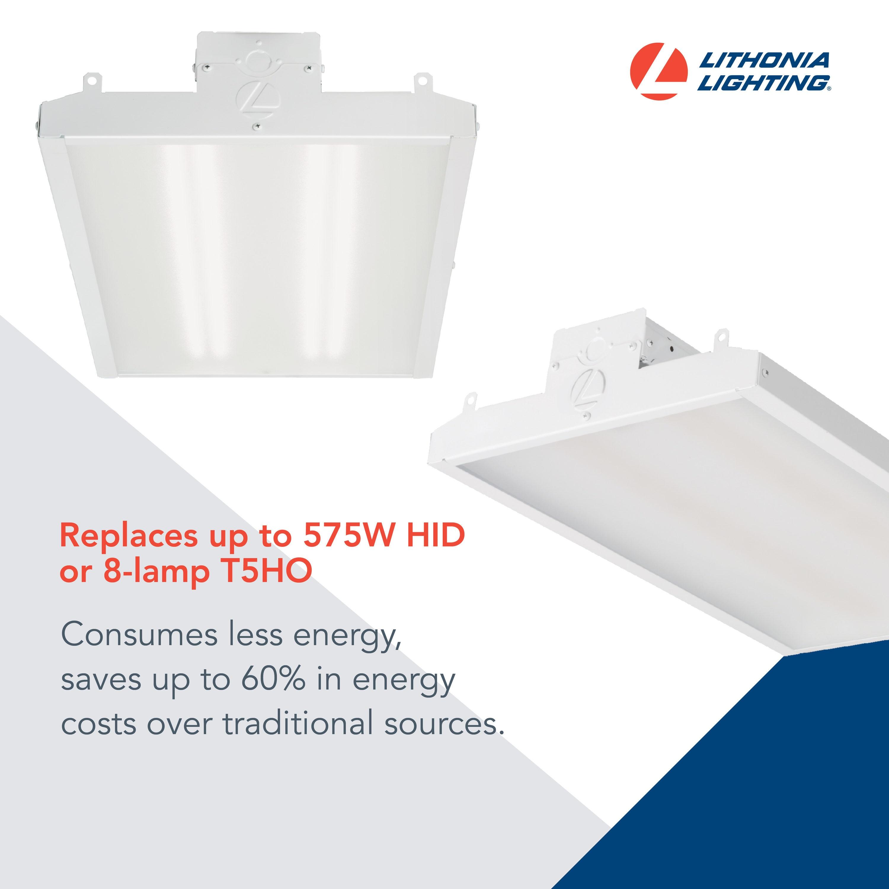Lithonia Lighting Dimmable Rectangle High Bay Ceiling Light