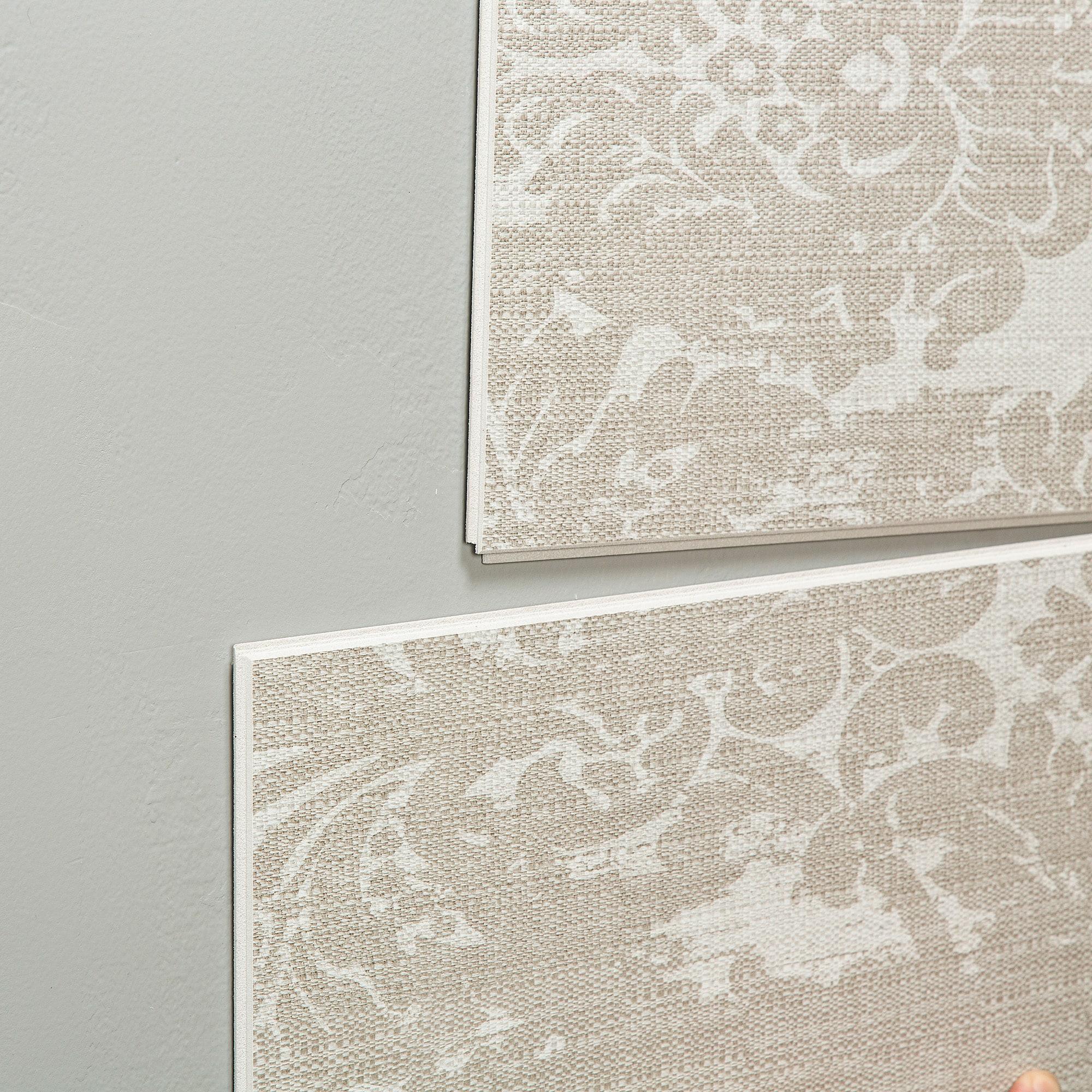 Palisade 25.6 in. x 14.8 in. Interlocking Vinyl Waterproof Wall Tiles