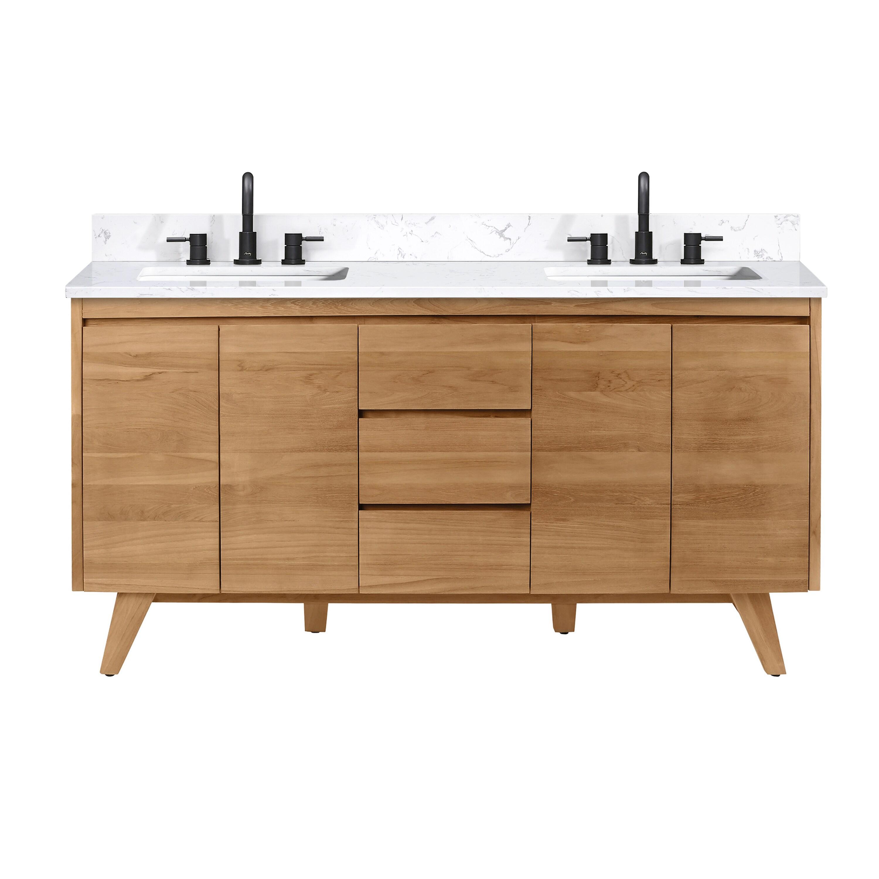 Avanity Coventry 60" Double Bathroom Vanity with Engineered Stone Top