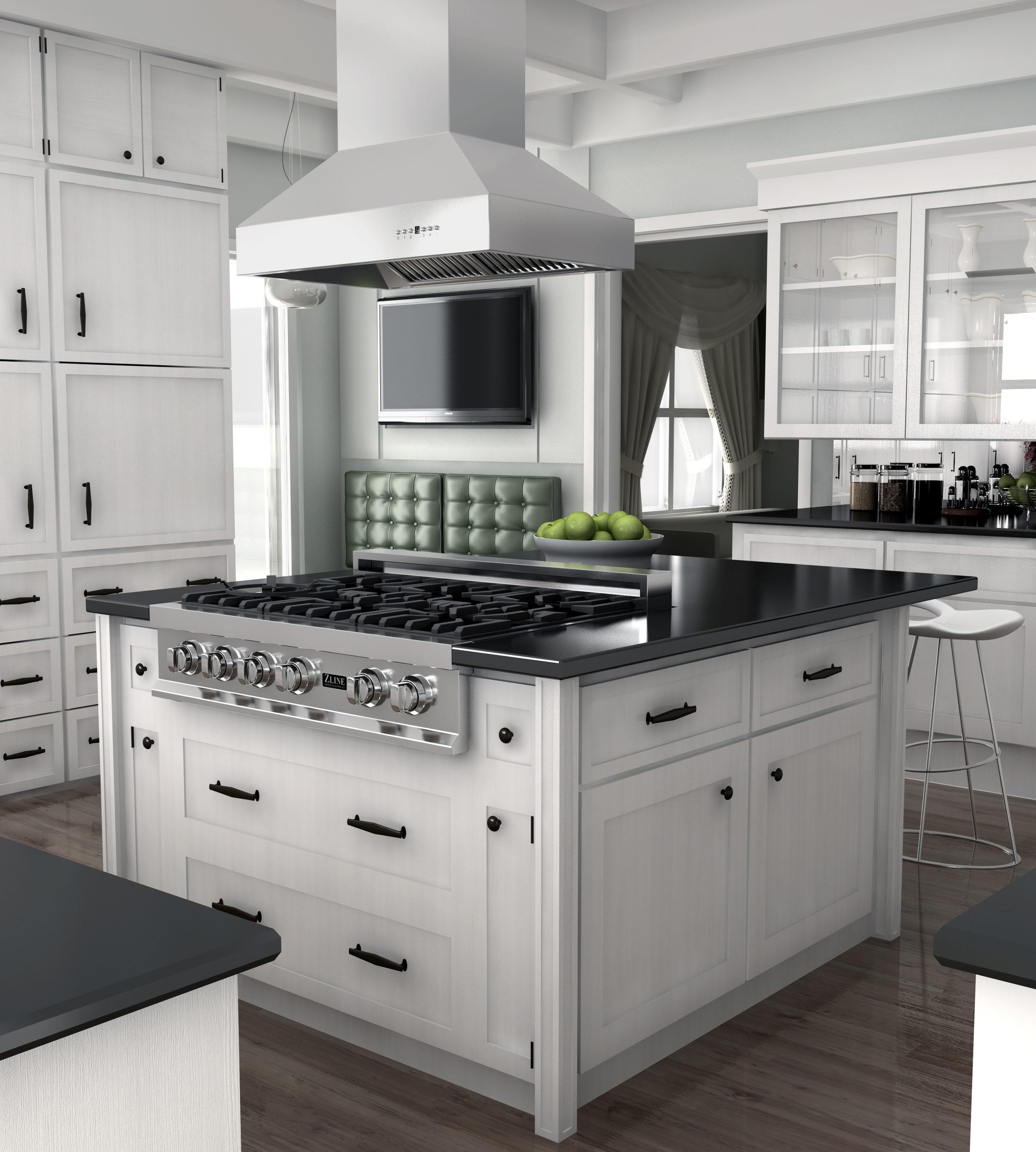 ZLINE 42 in. Professional Ducted Wall Mount Range Hood in Stainless Steel (697-42)