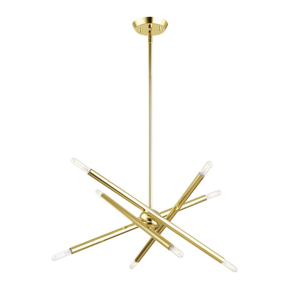 Livex Lighting Soho 8 - Light Chandelier in  Polished Brass