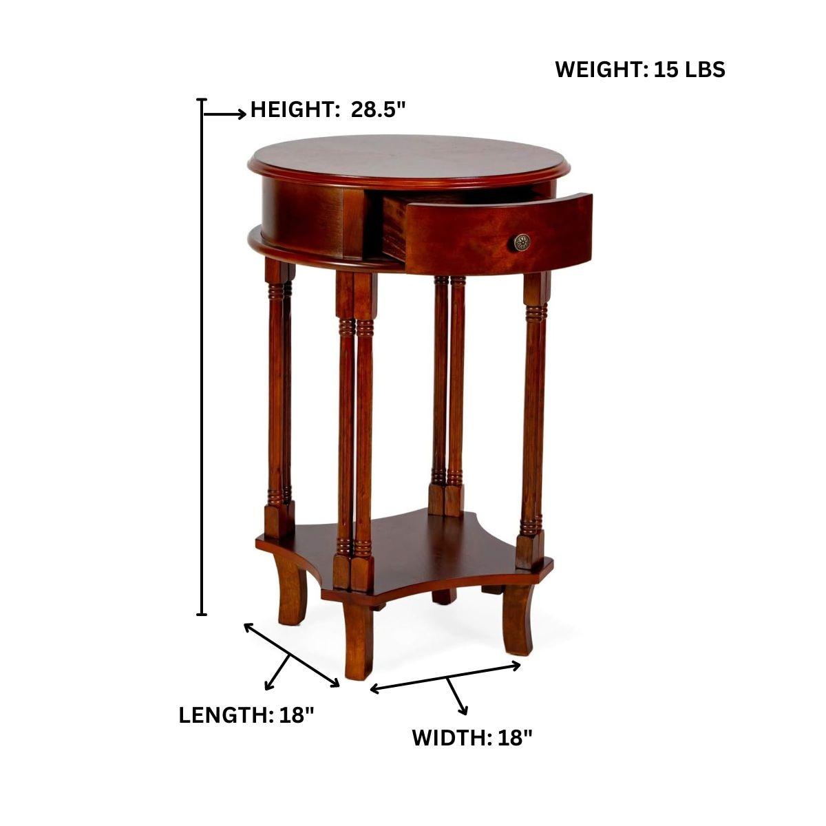 All Things Cedar Round Accent Table